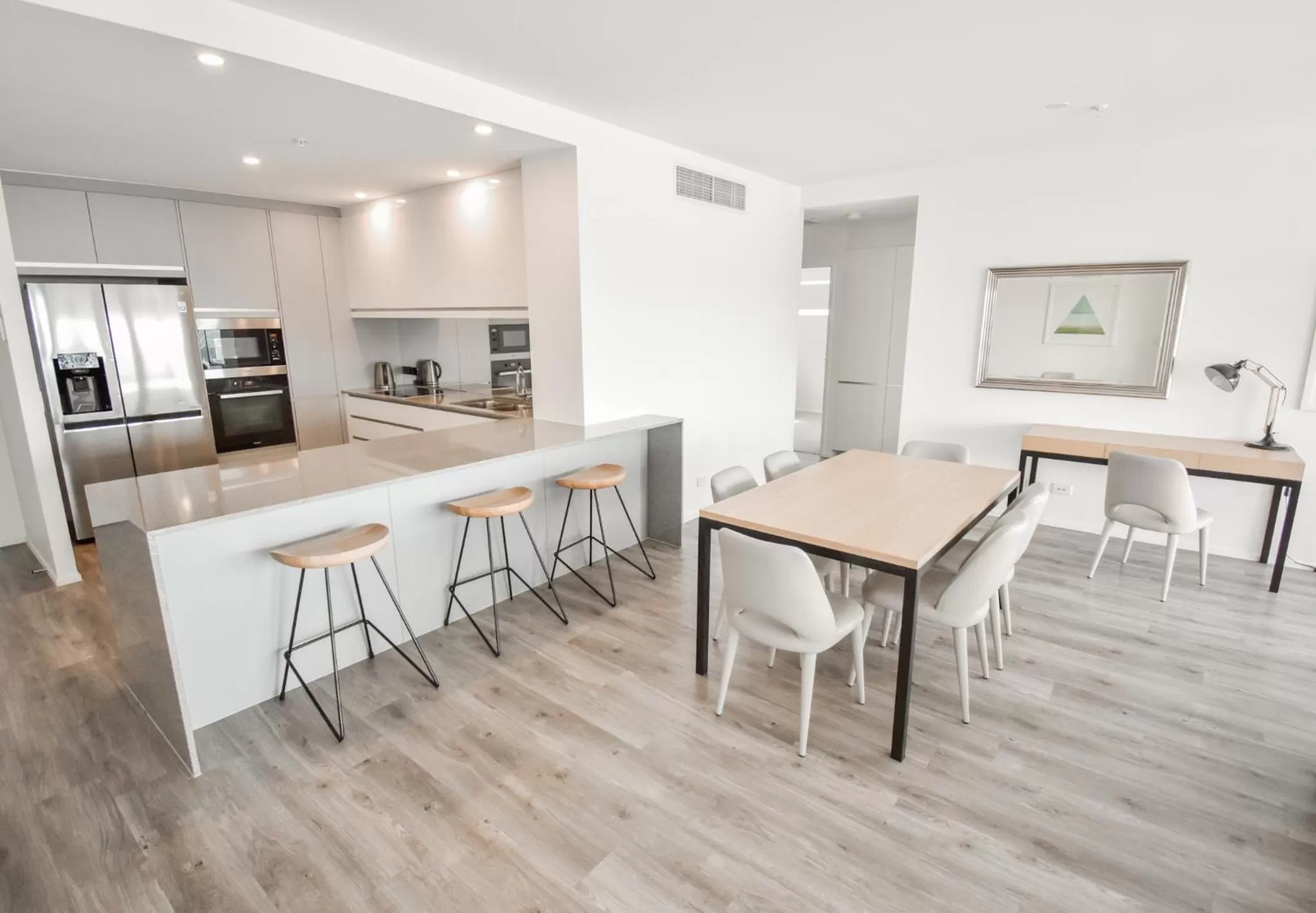 Kitchen or kitchenette in Belise Apartments