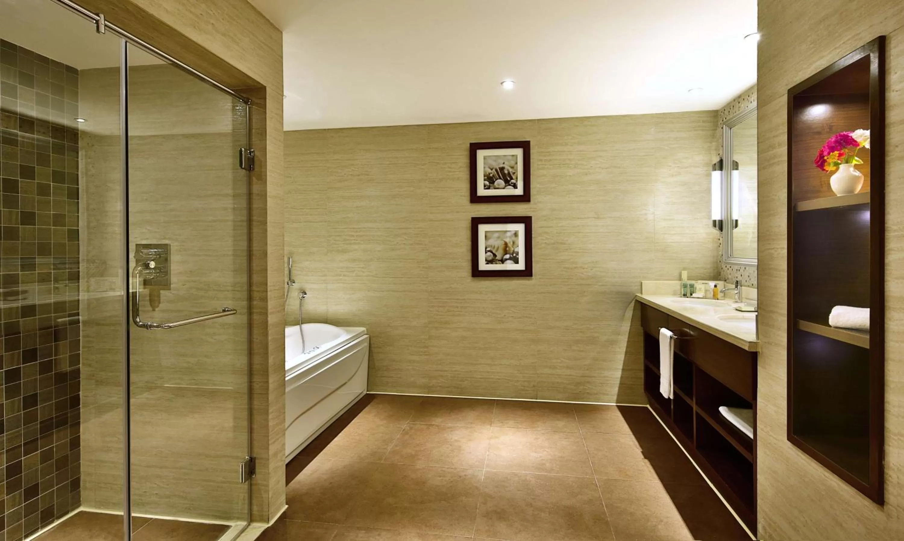 Bathroom in Hilton Alexandria King's Ranch Hotel