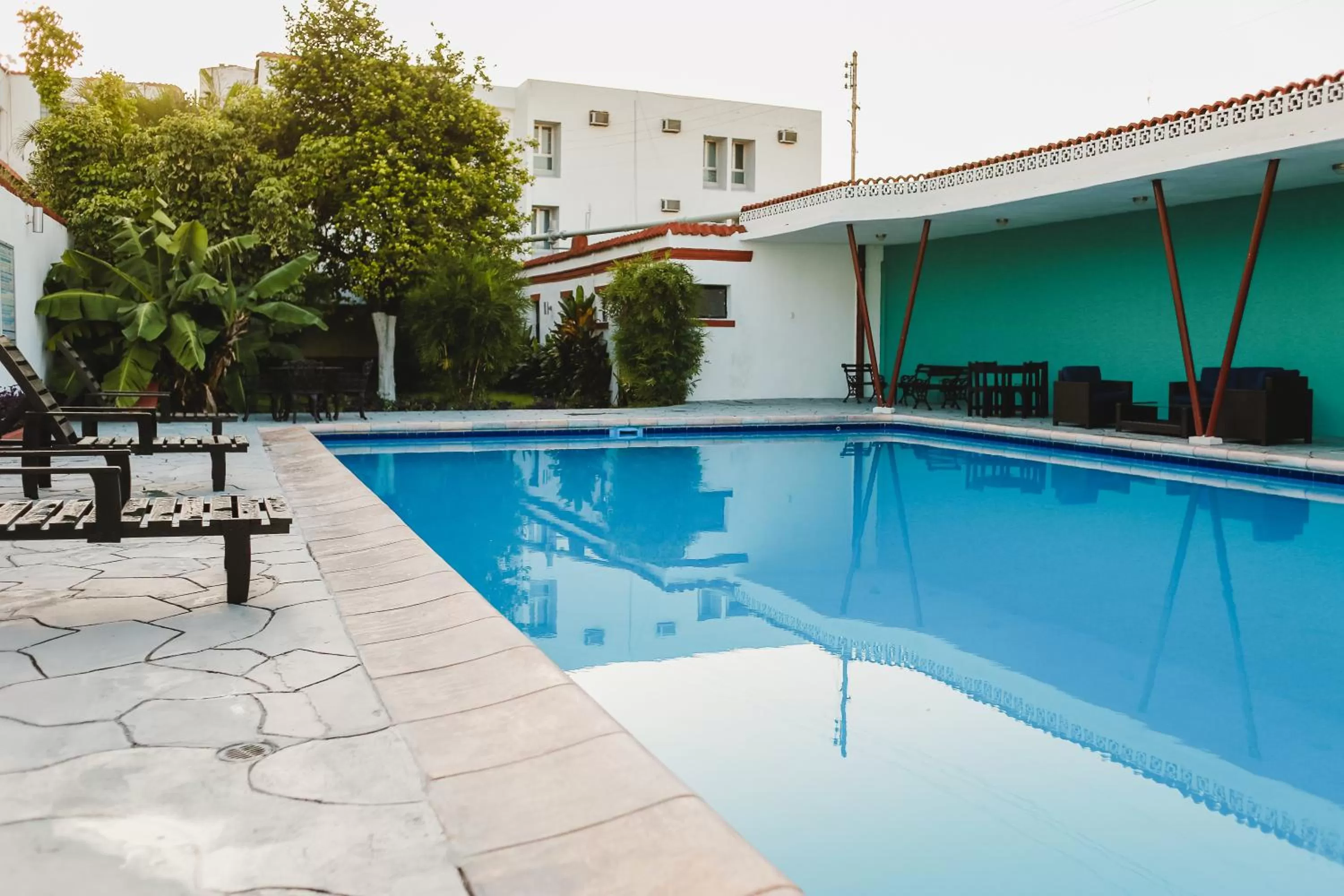 Swimming pool in Hotel Colon Merida