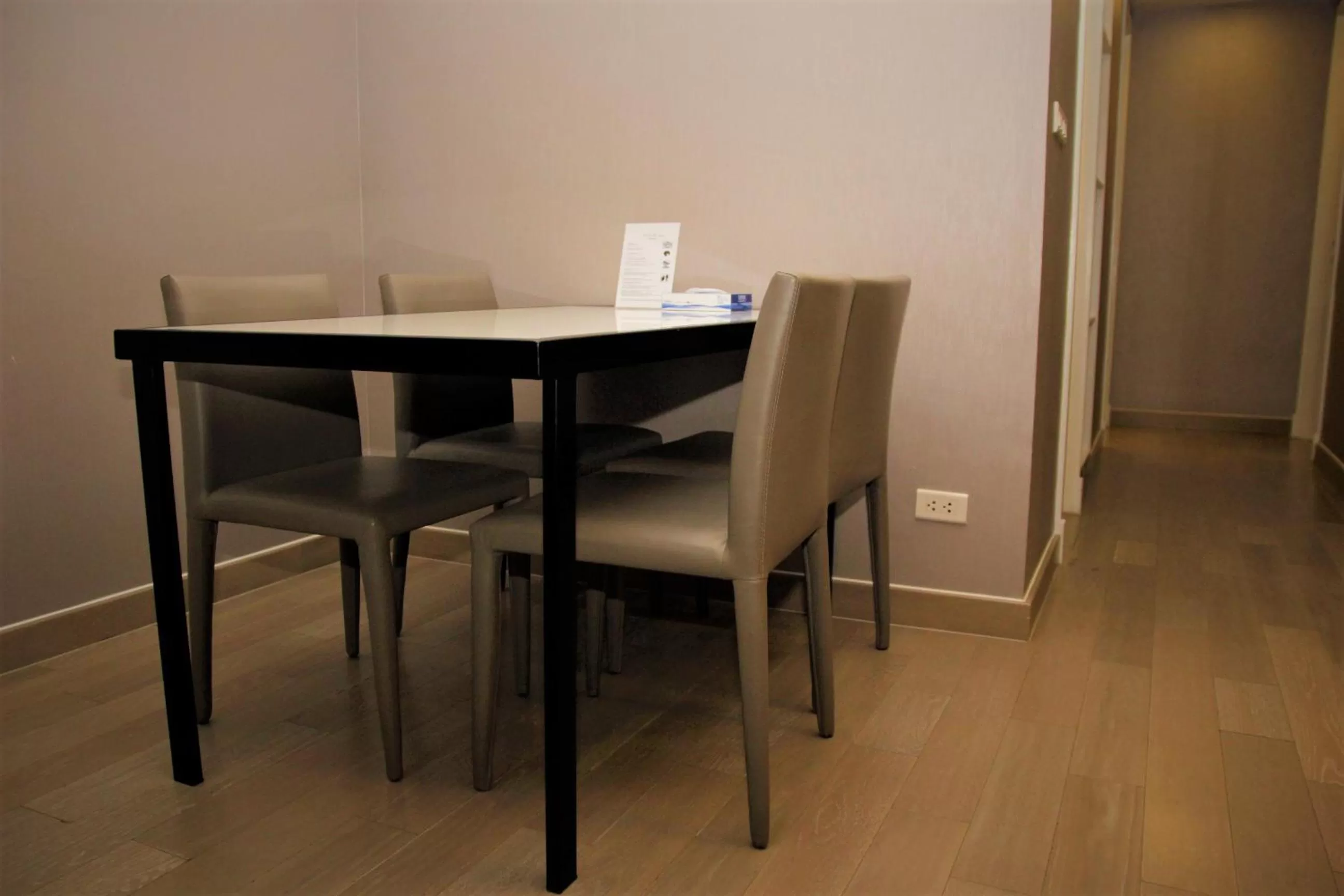 Dining area in 18 Residence