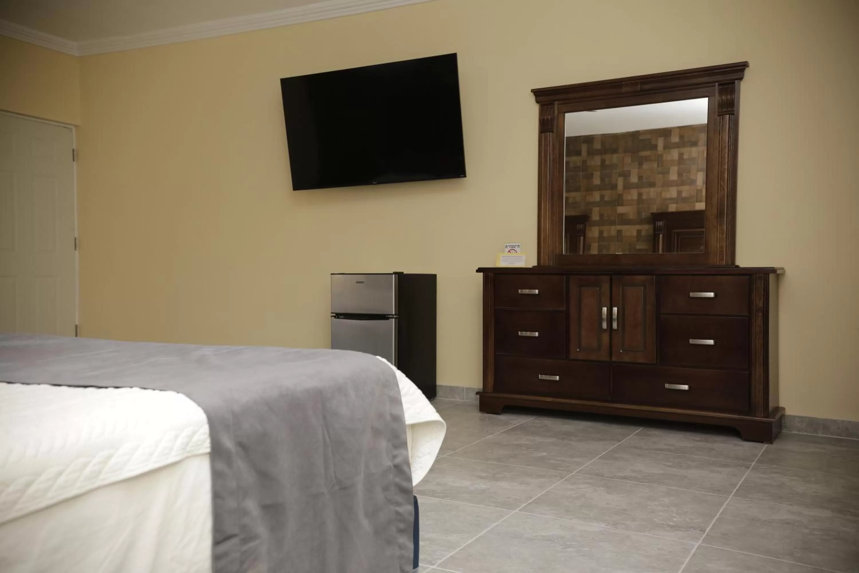 Bed in Hotel Posada Santa Fe Sabinas