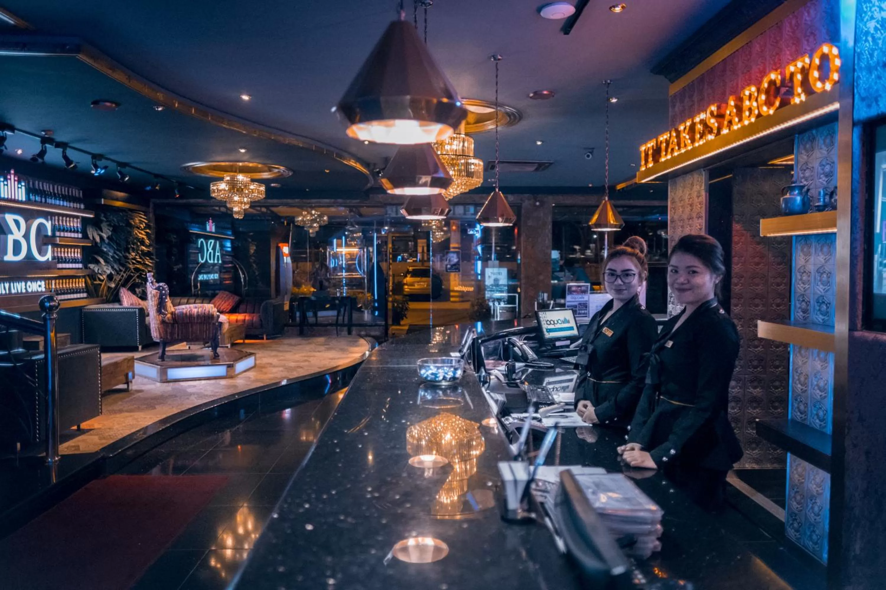 Lobby or reception in ABC Hotel