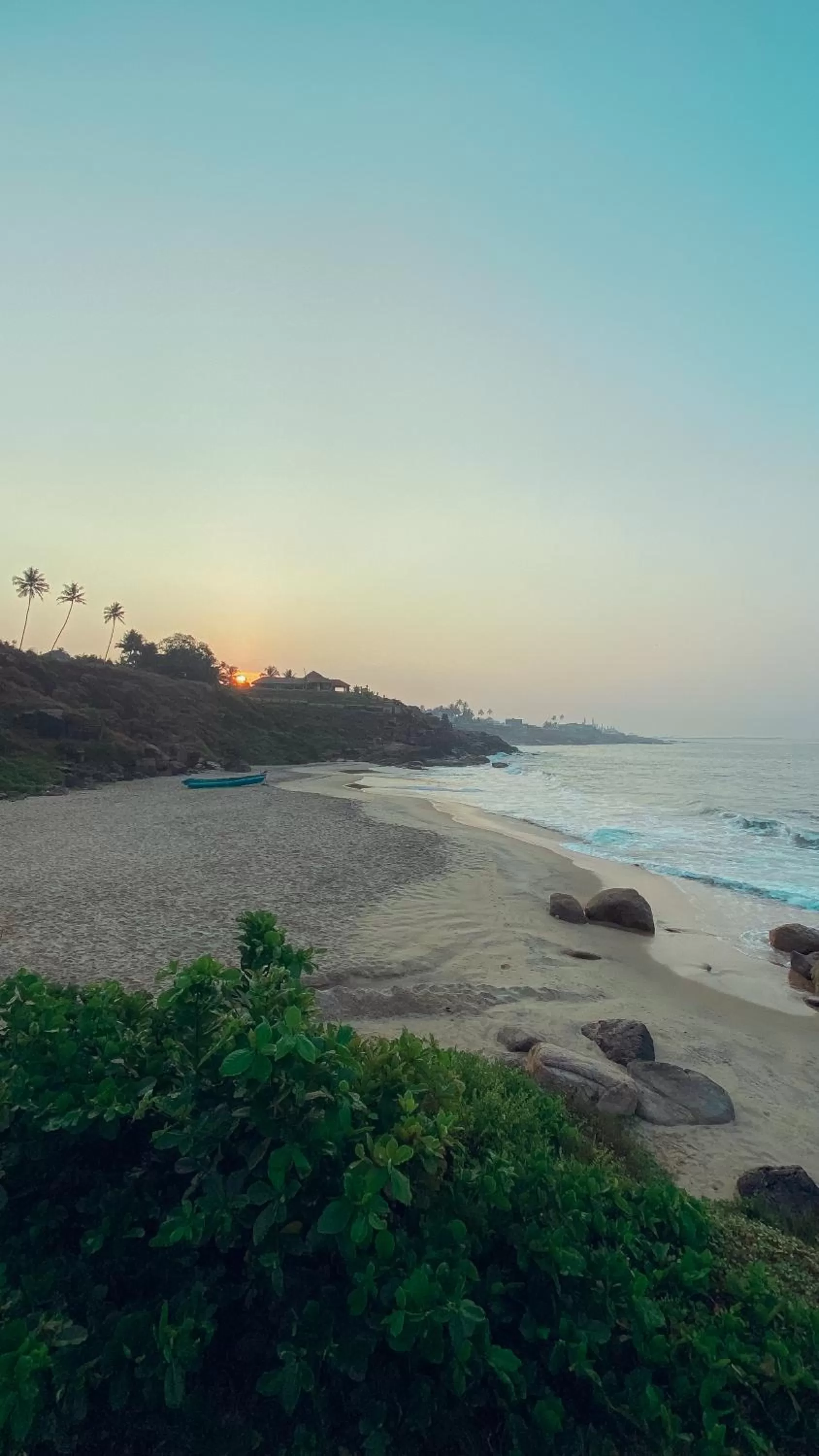 Natural landscape in Rockholm at the Light House Beach
