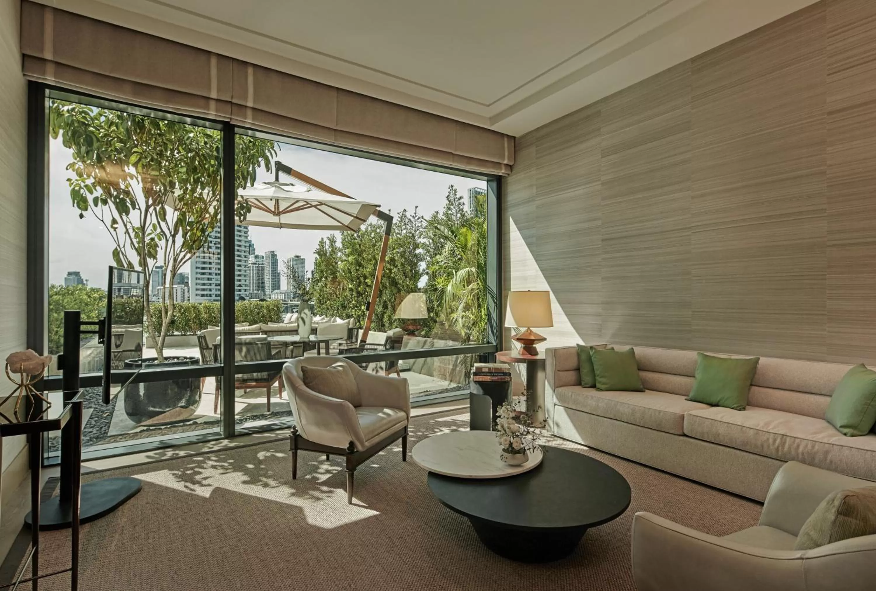 Living room in Capella Bangkok