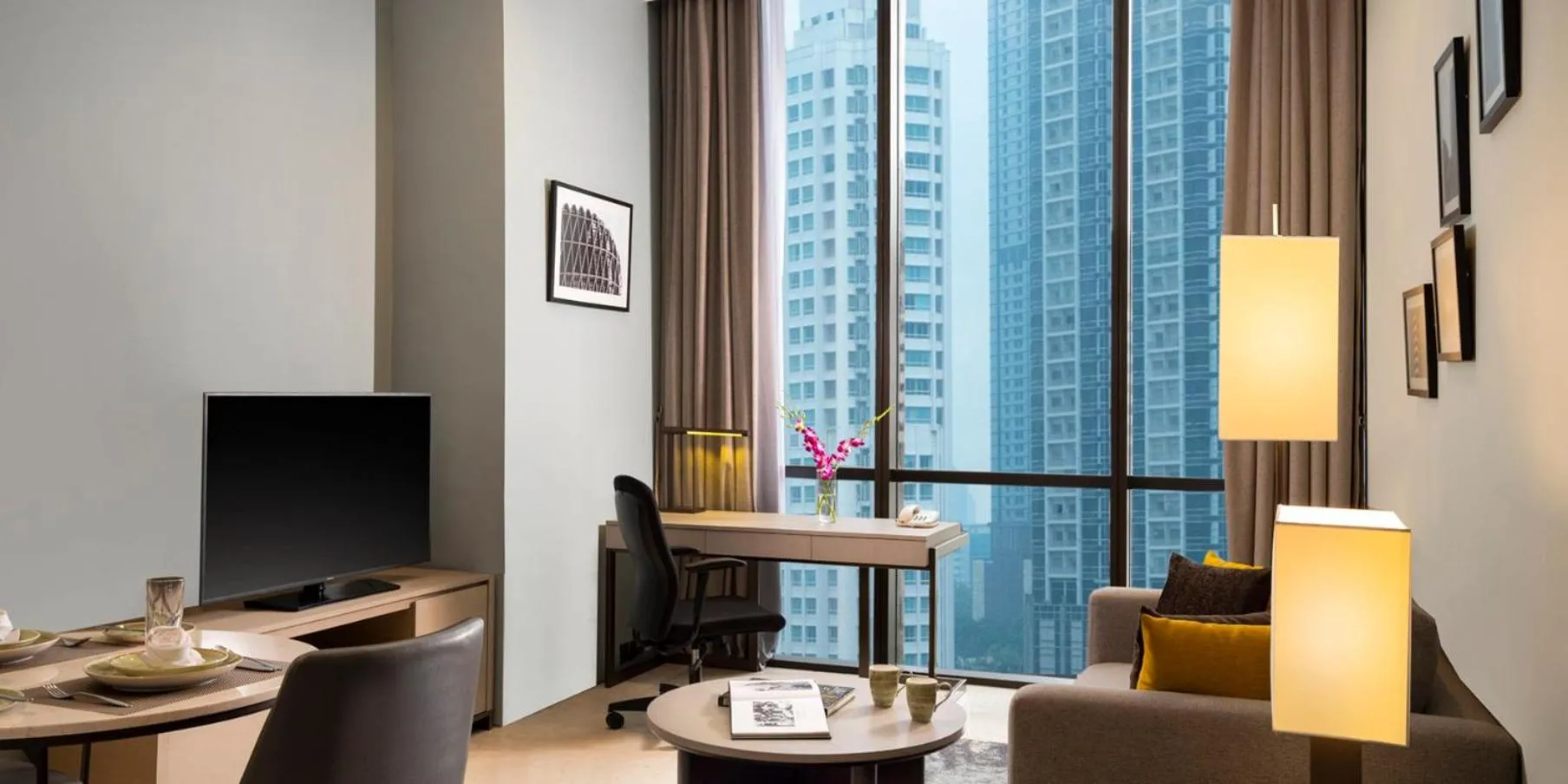 Photo of the whole room in Crowne Plaza Jakarta Residences, an IHG Hotel