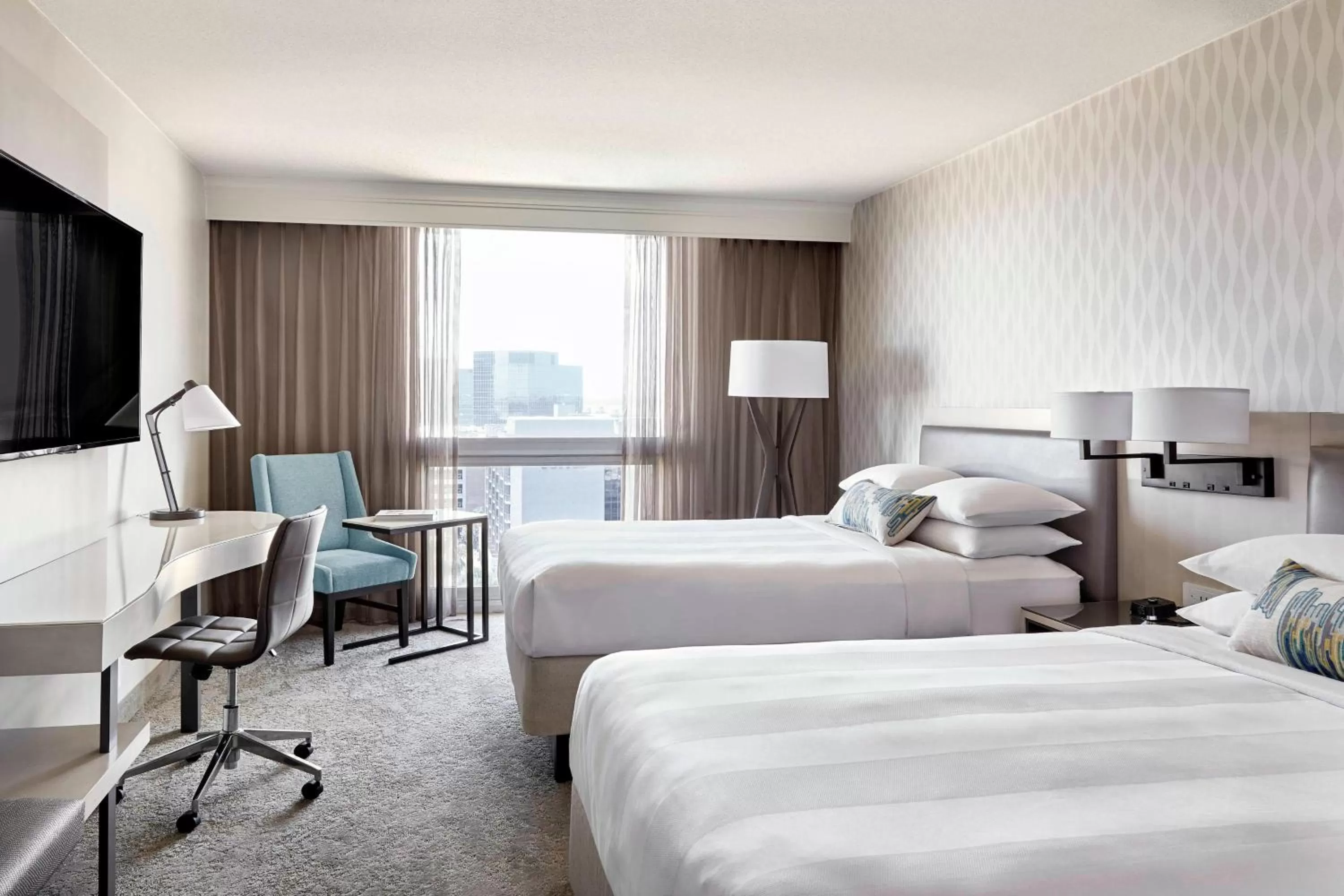 Double Room with Two Double Beds - Hearing Accessible in Los Angeles Airport Marriott