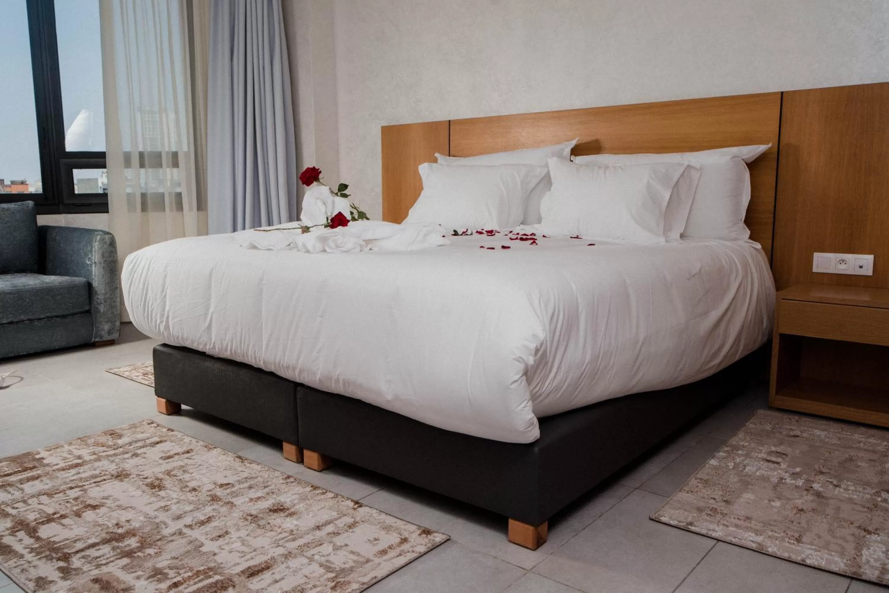 Photo of the whole room, Bed in Maarif Home Casablanca