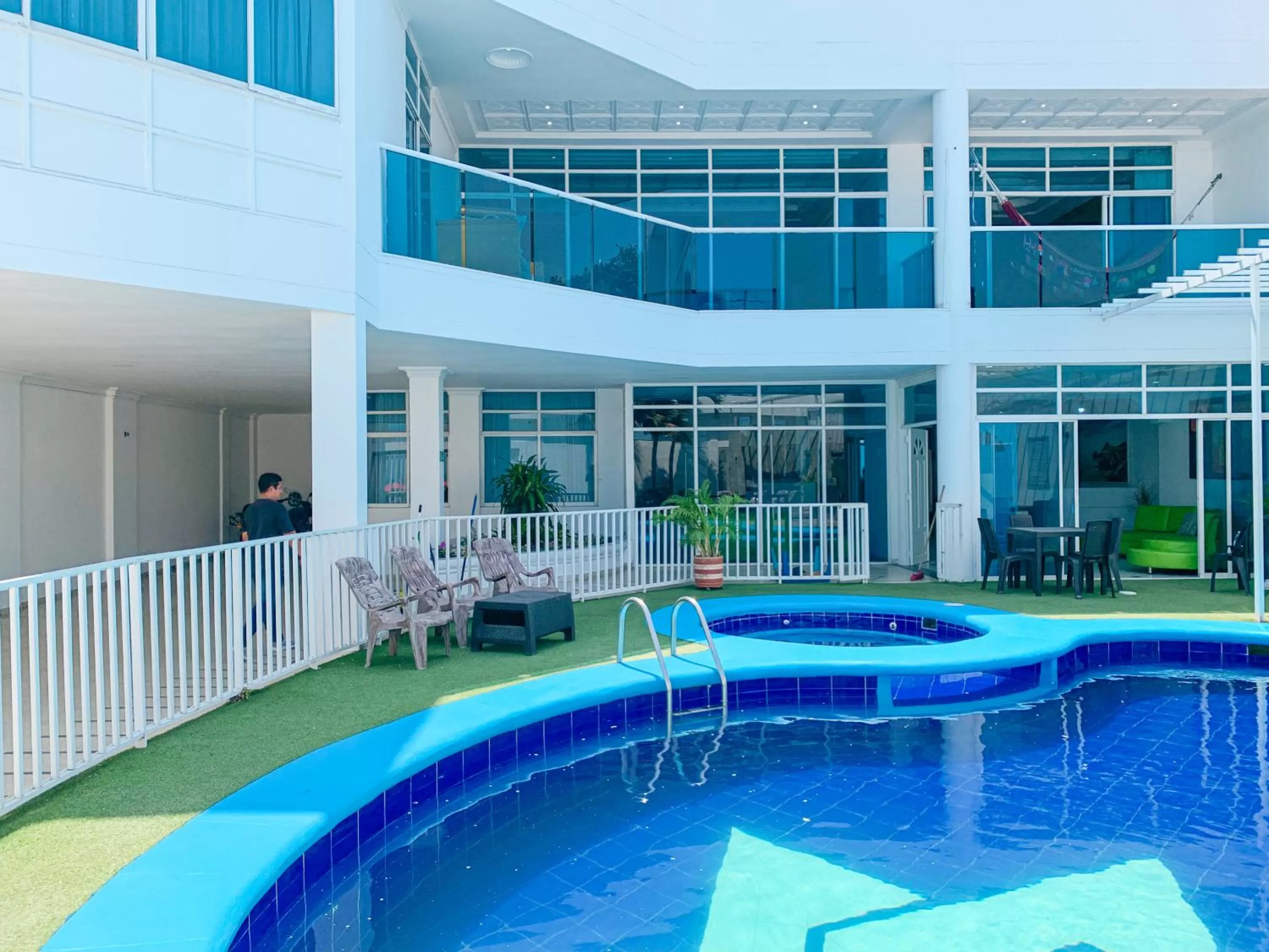 Pool view in Hotel Abi Inn By GEH Suites