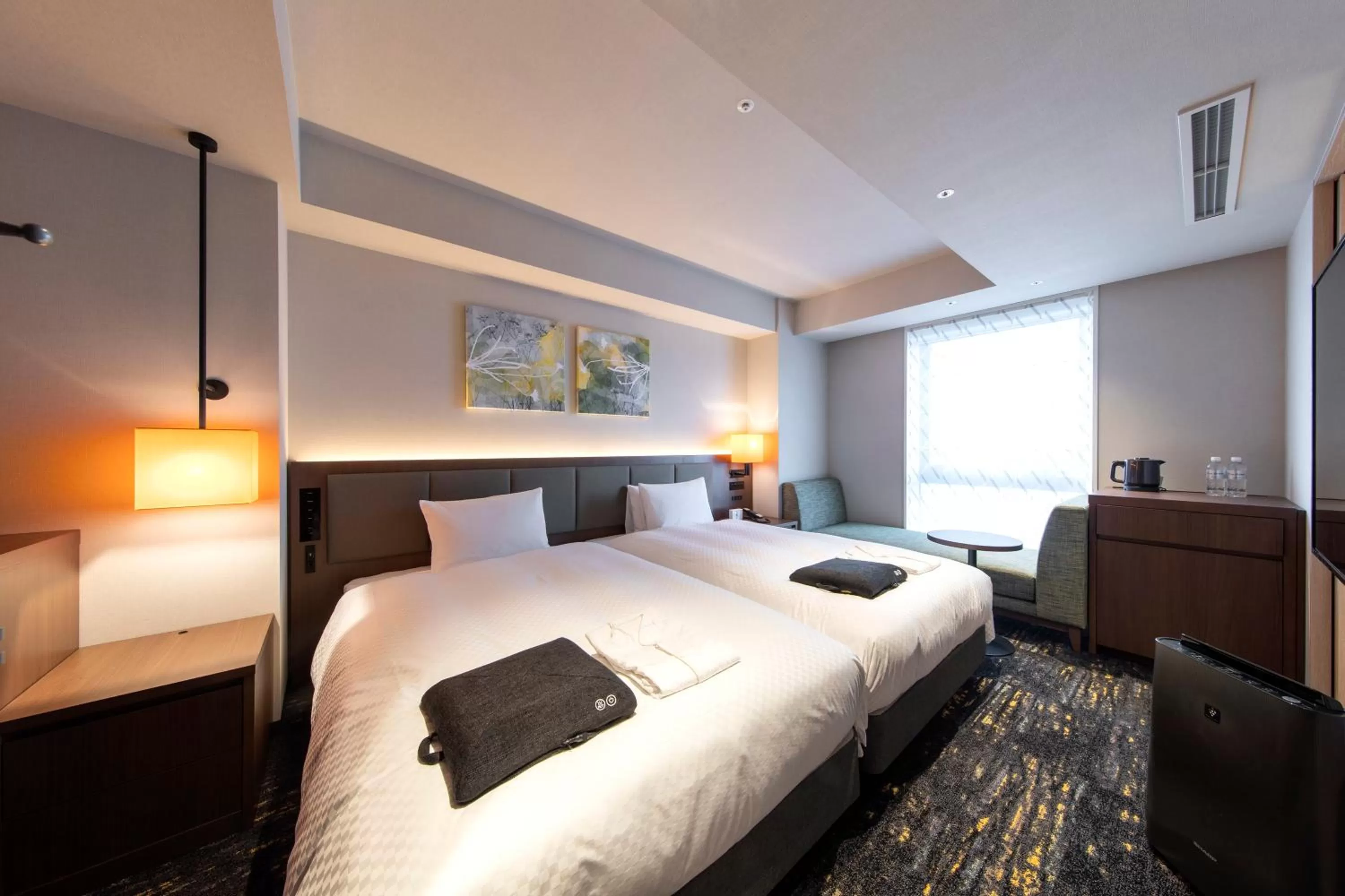 Bed in Hotel Forza Nagoya Sakae