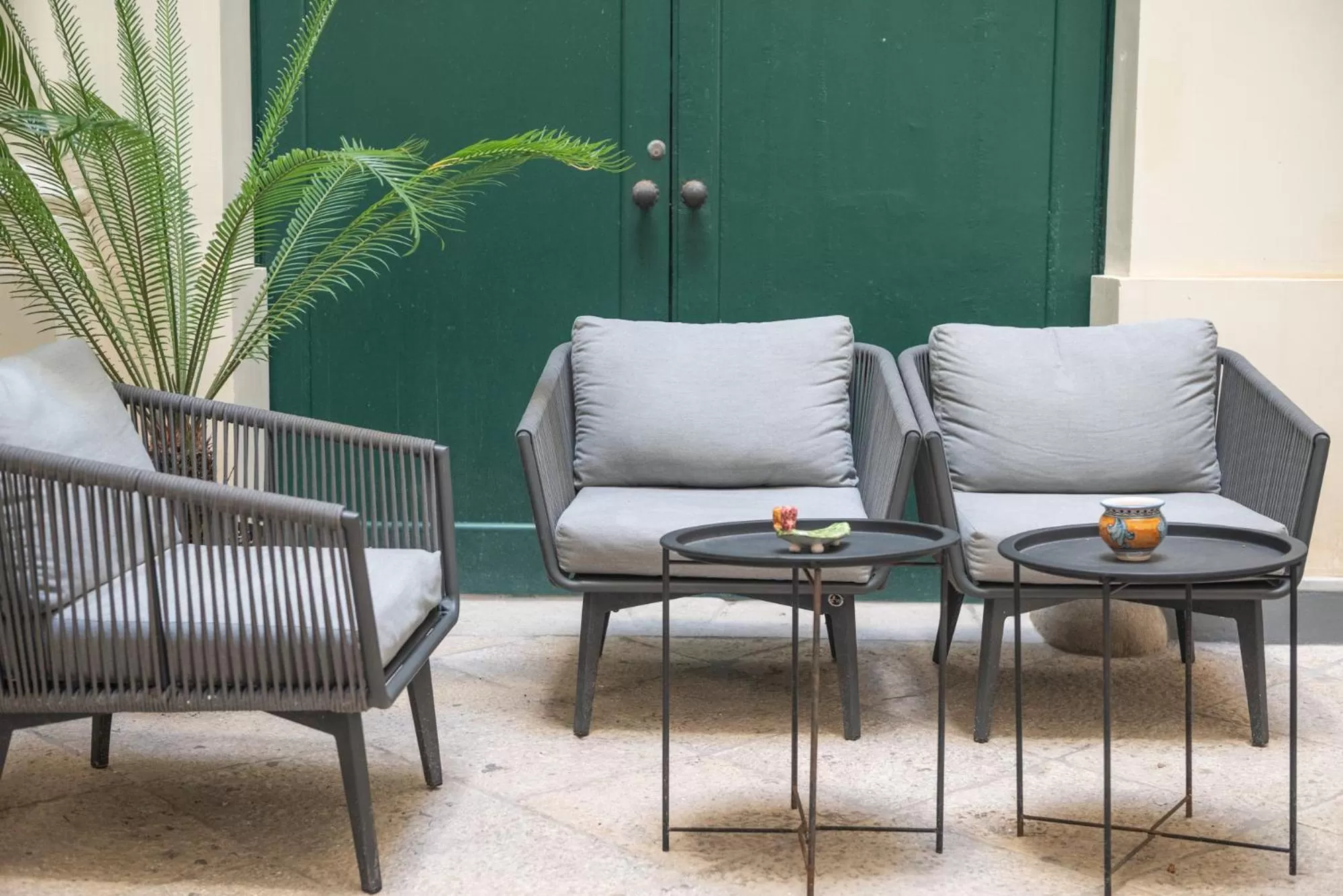 Patio in Central Gallery Rooms- Palazzo D'Ali' Staiti XIX