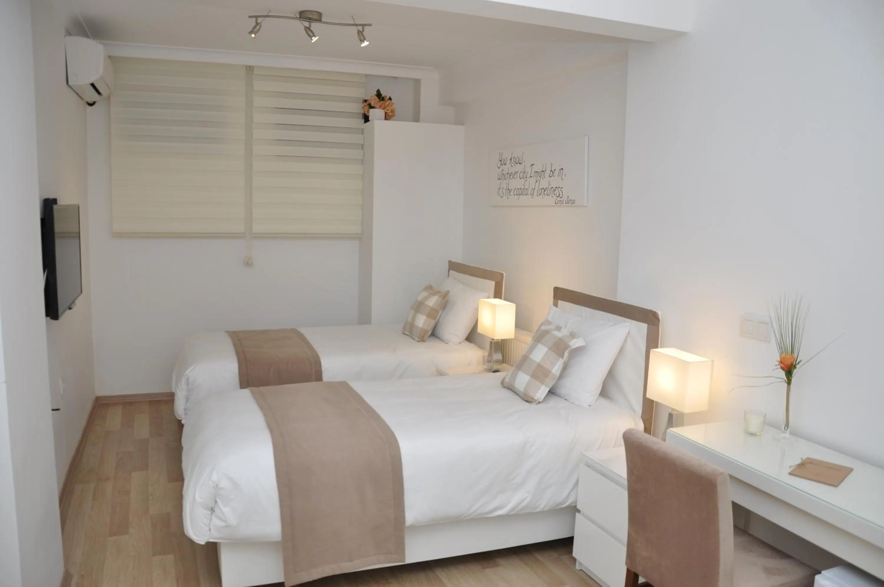 Bed in The Print House Hotel