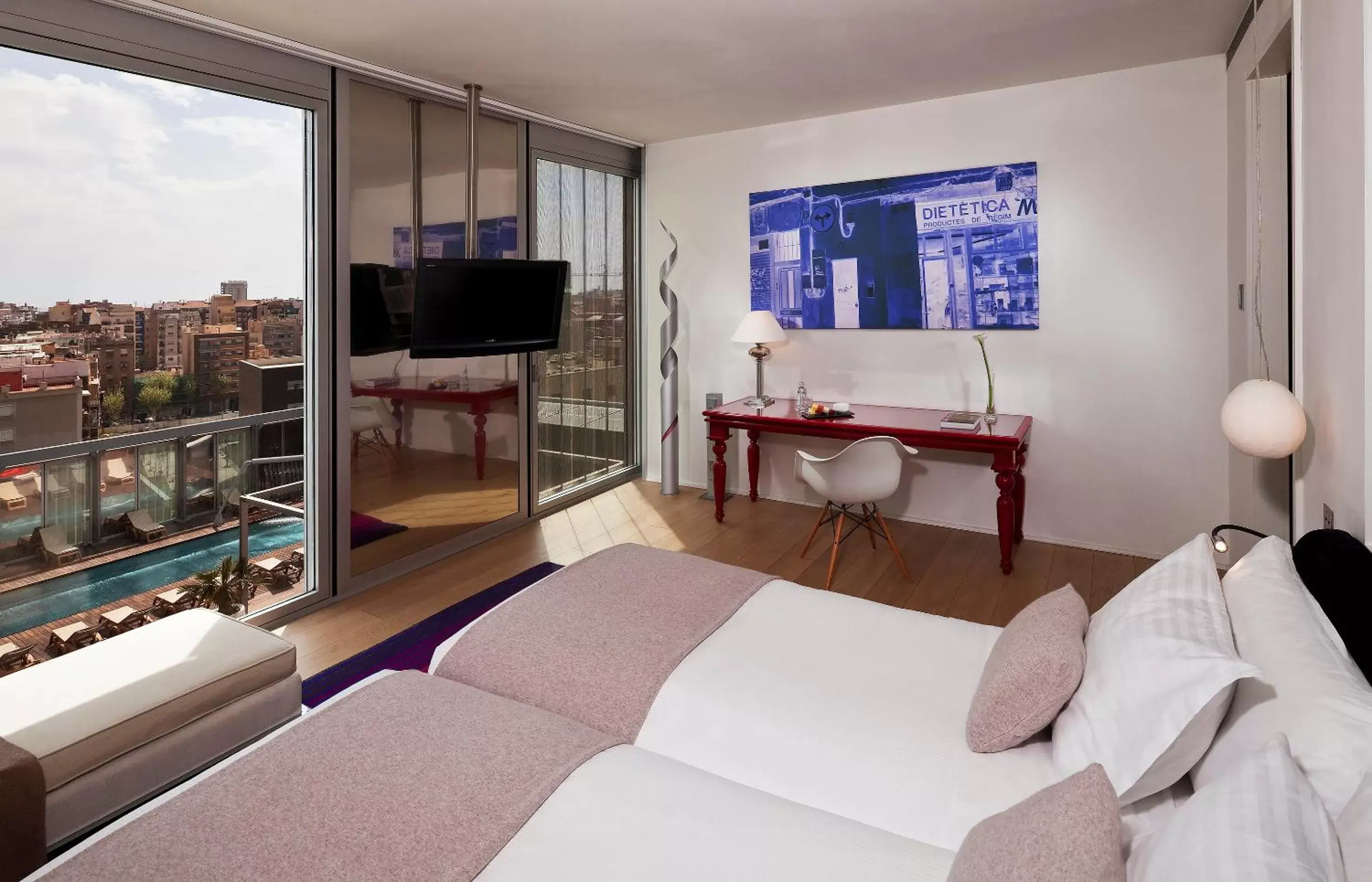 Melia Room Pool View in Melia Barcelona Sky 4* Sup Melia Room Pool View in Melia Barcelona Sky 4* Sup