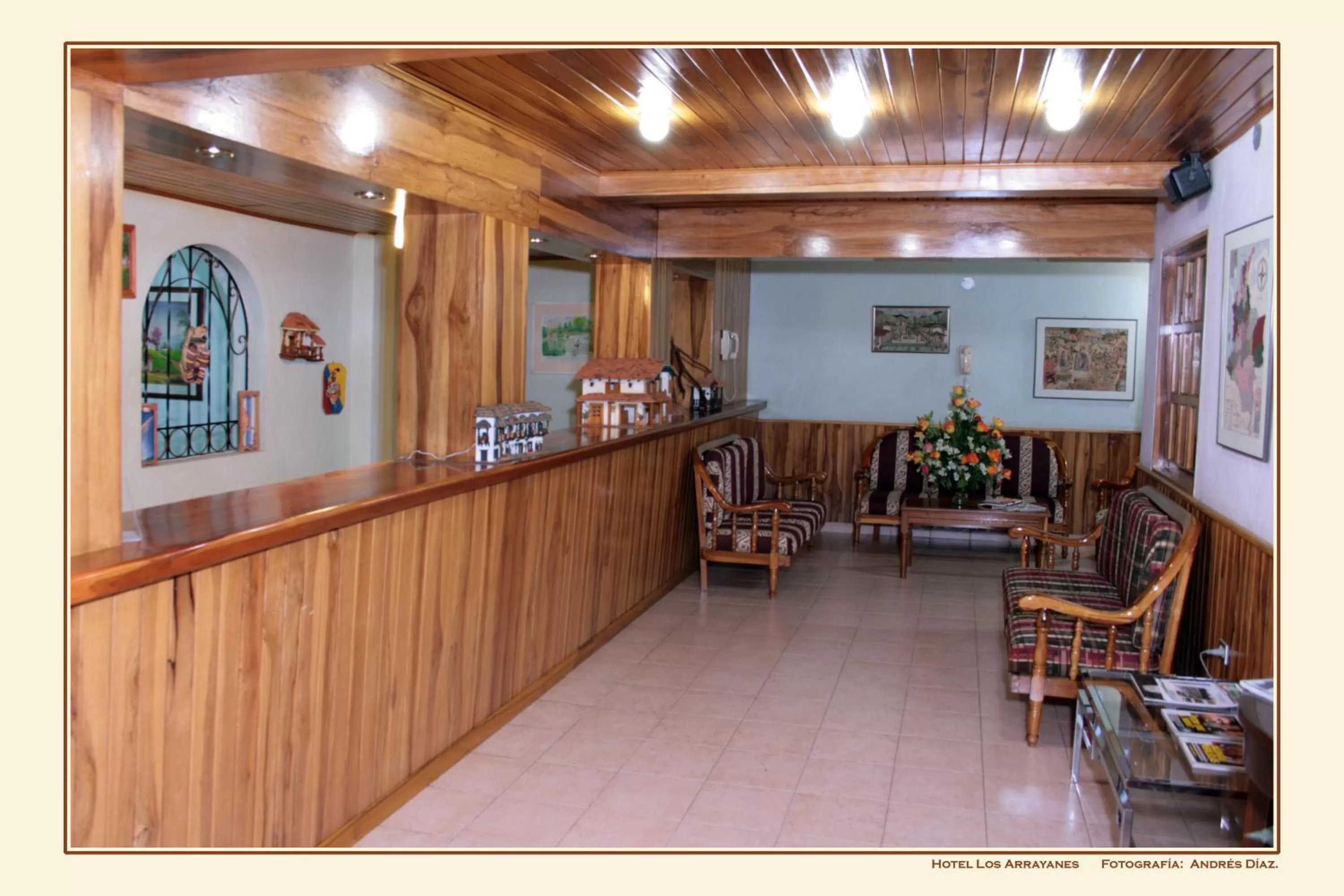 Lobby or reception in Hotel Campestre Los Arrayanes