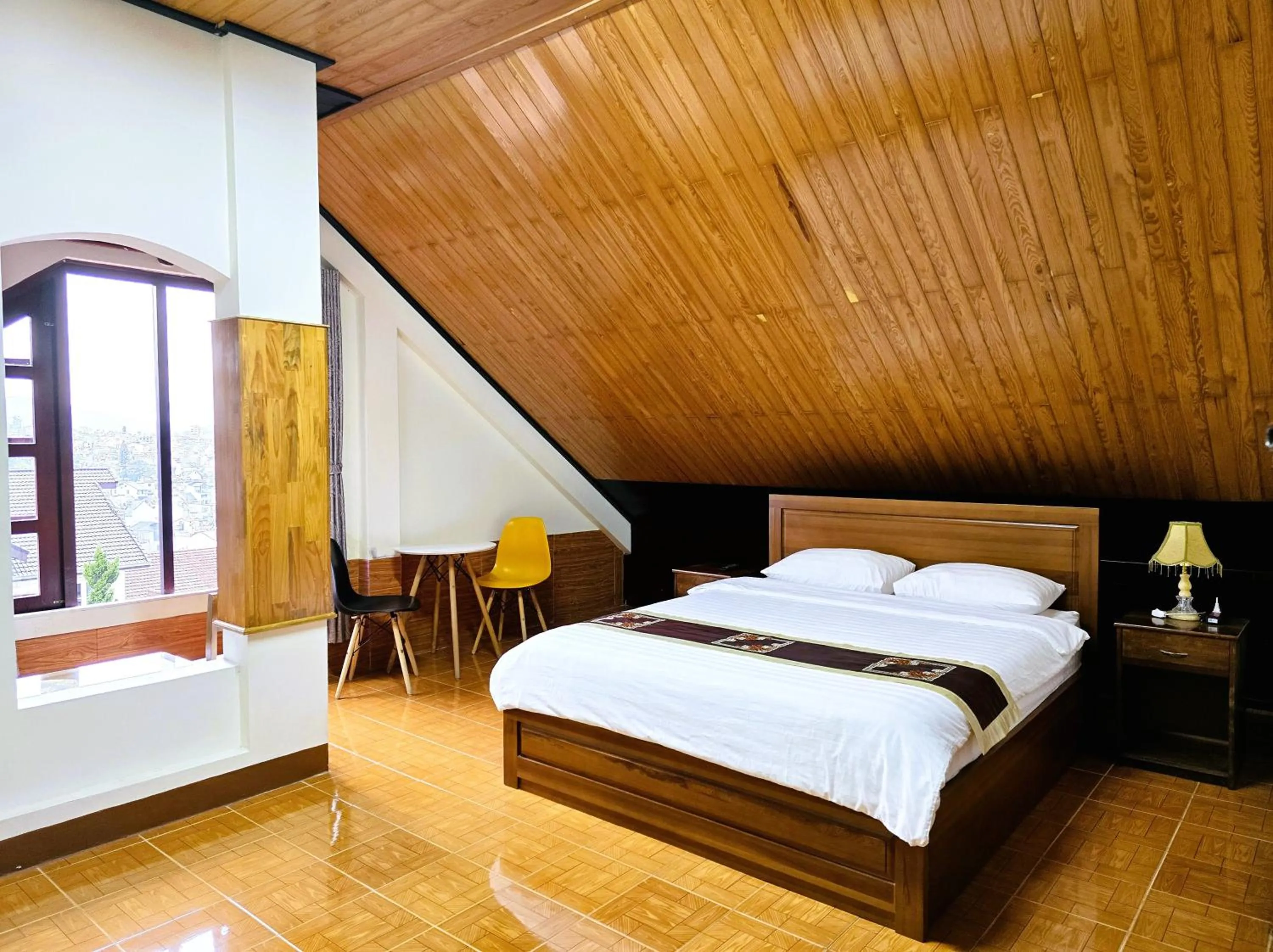 Bed in Villa Pink House