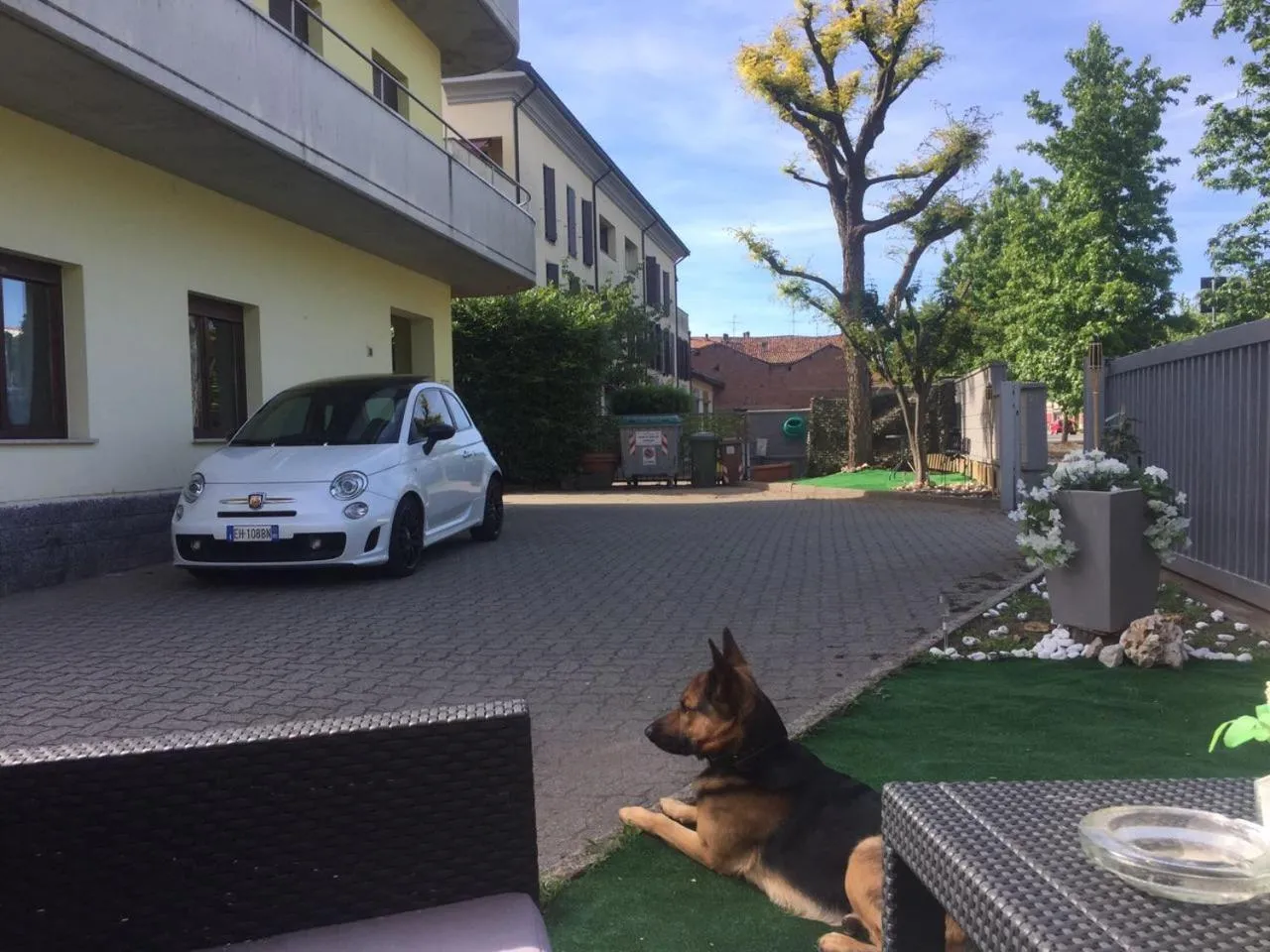 Garden view in Nuovo Hotel Vigevano