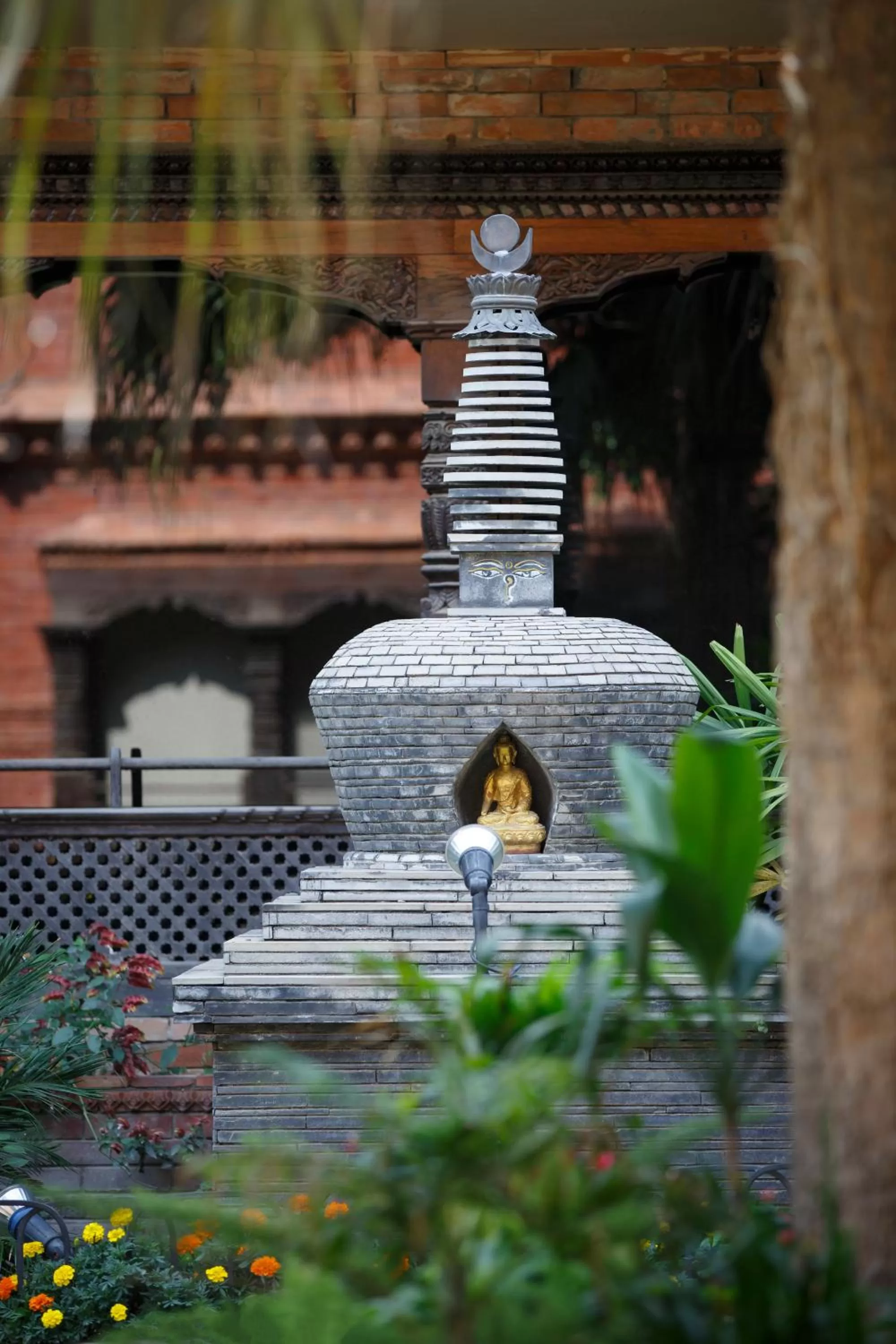 Garden view in Hotel Manaslu