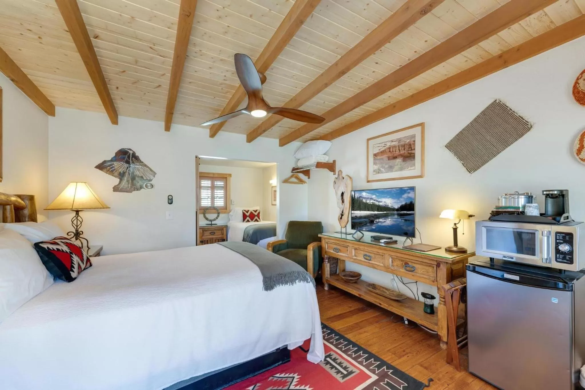 Bed in Stone Lizard Lodge