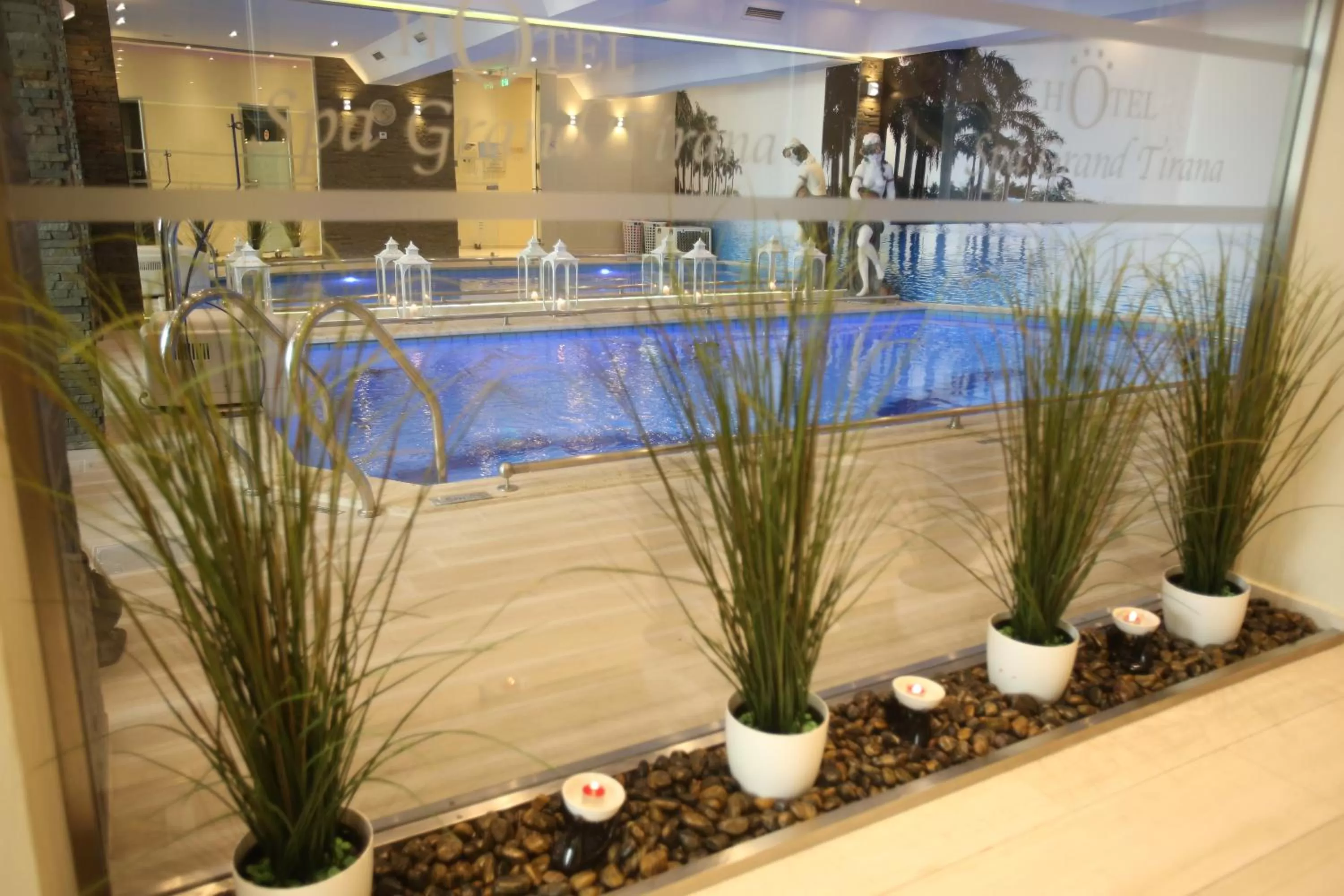 Pool view in Grand Hotel & Spa Tirana