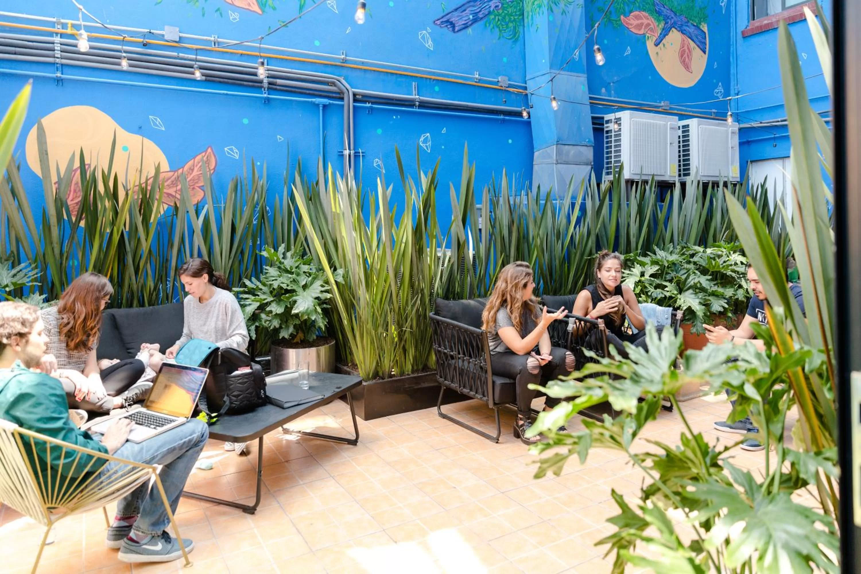 Patio in Selina Mexico City Downtown