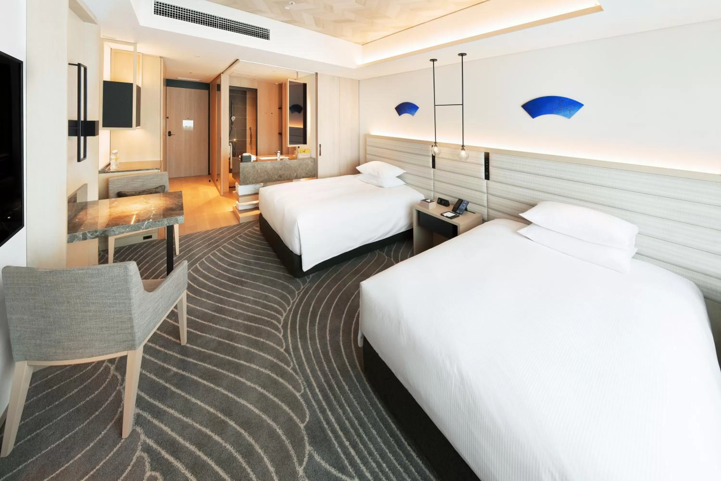 Photo of the whole room, Bed in Hilton Nagasaki