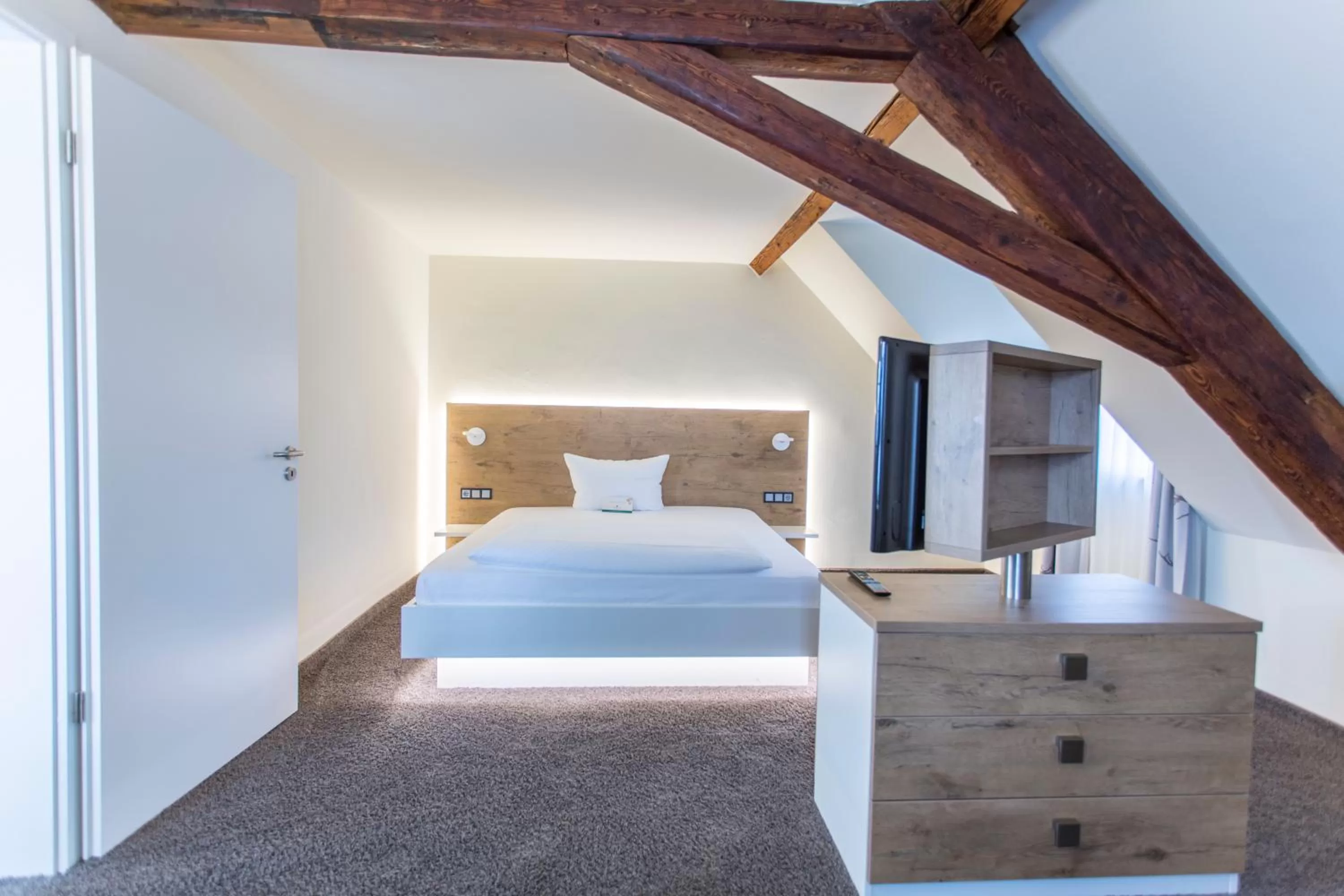 Bed in Hotel Jägerhaus in Esslingen
