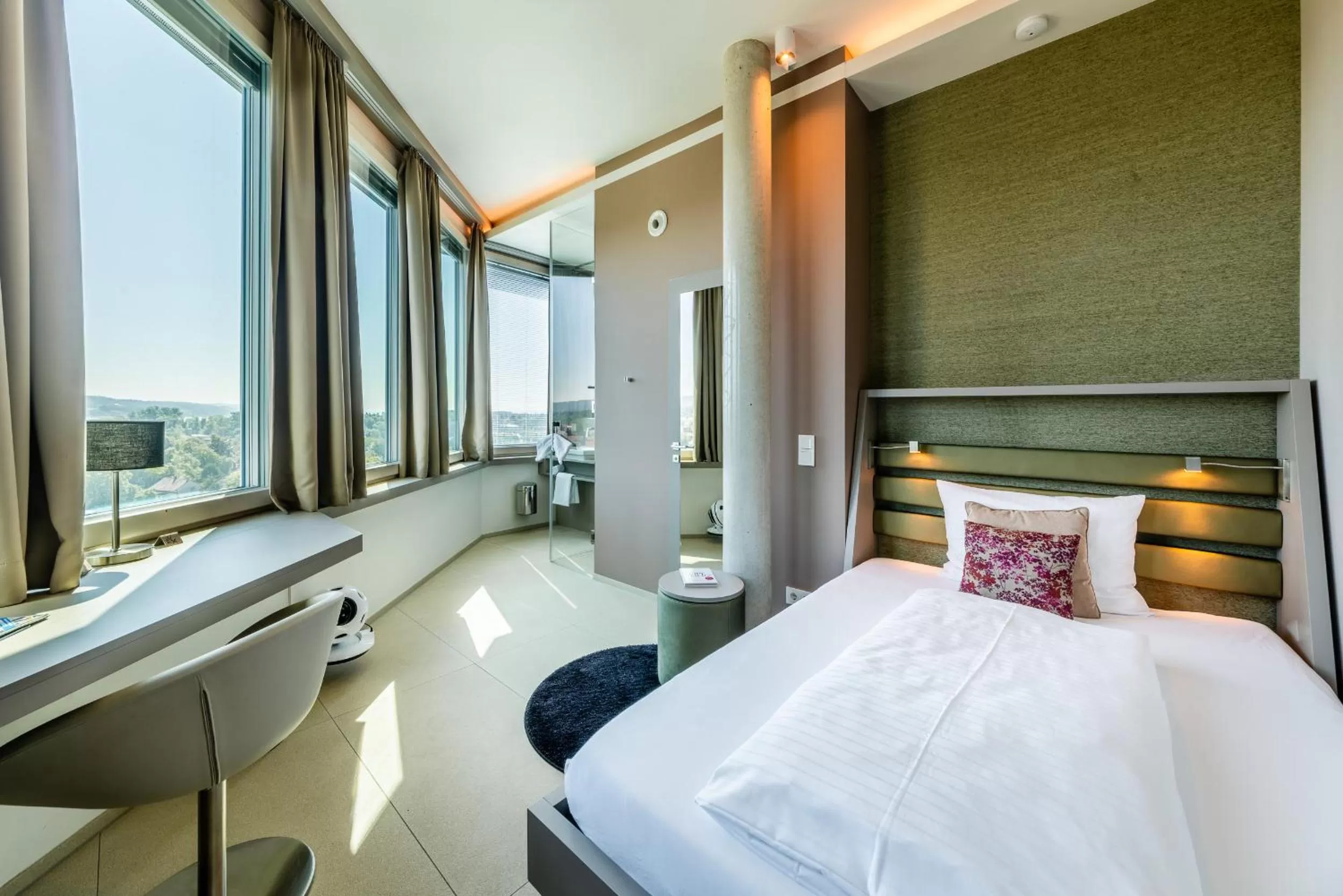 Photo of the whole room, Bed in aquaTurm Hotel & Energie