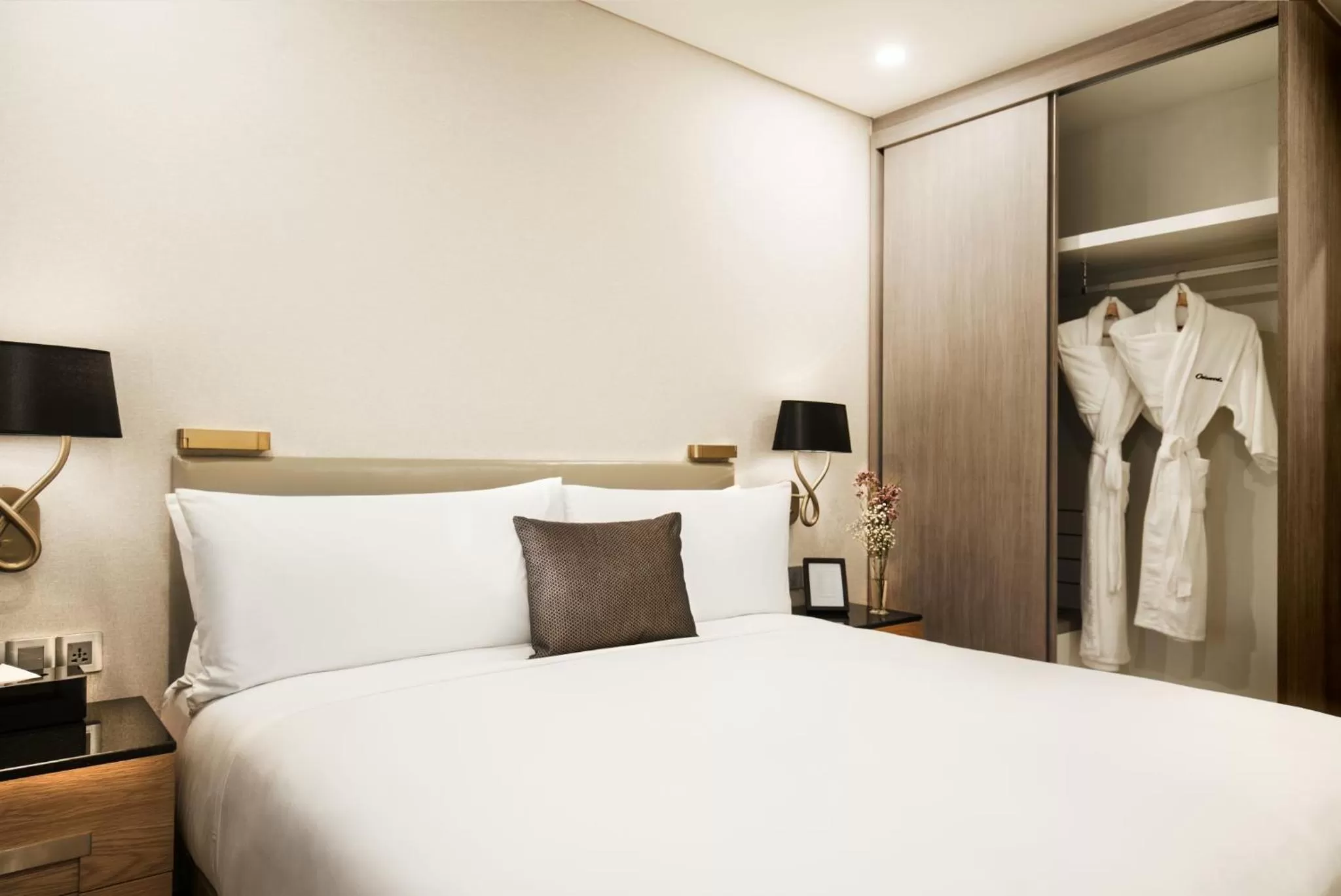 Bedroom, Bed in Oakwood Residence Saigon