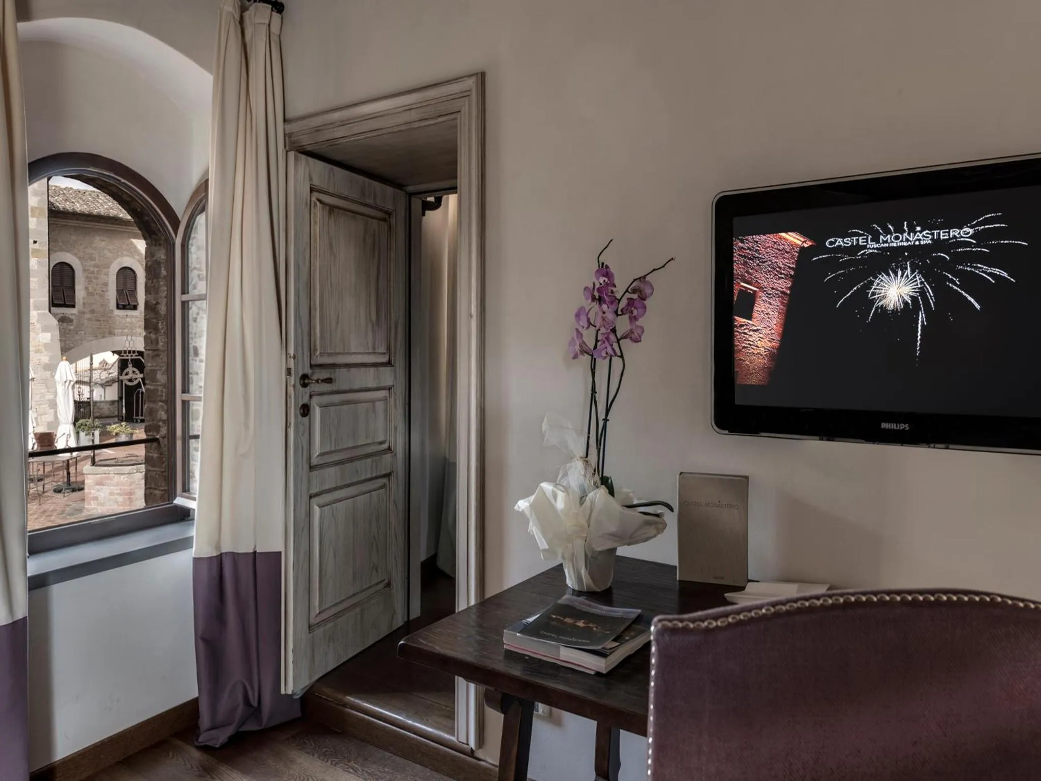 Decorative detail in Castel Monastero - The Leading Hotels of the World