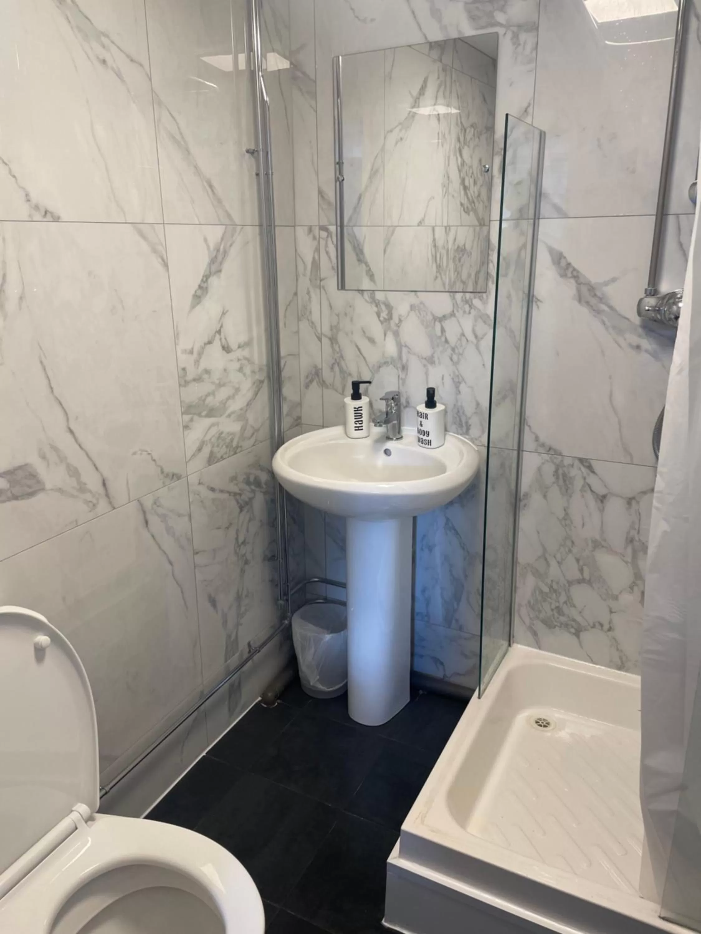 Shower in Coach house hotel