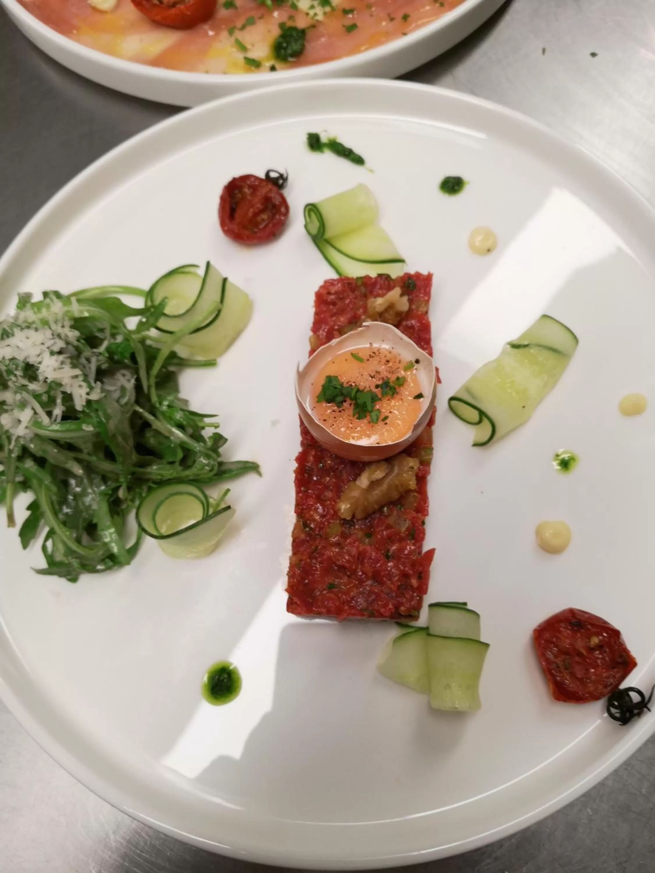 Food and drinks in Hotel Restaurant Kochschule Rössle