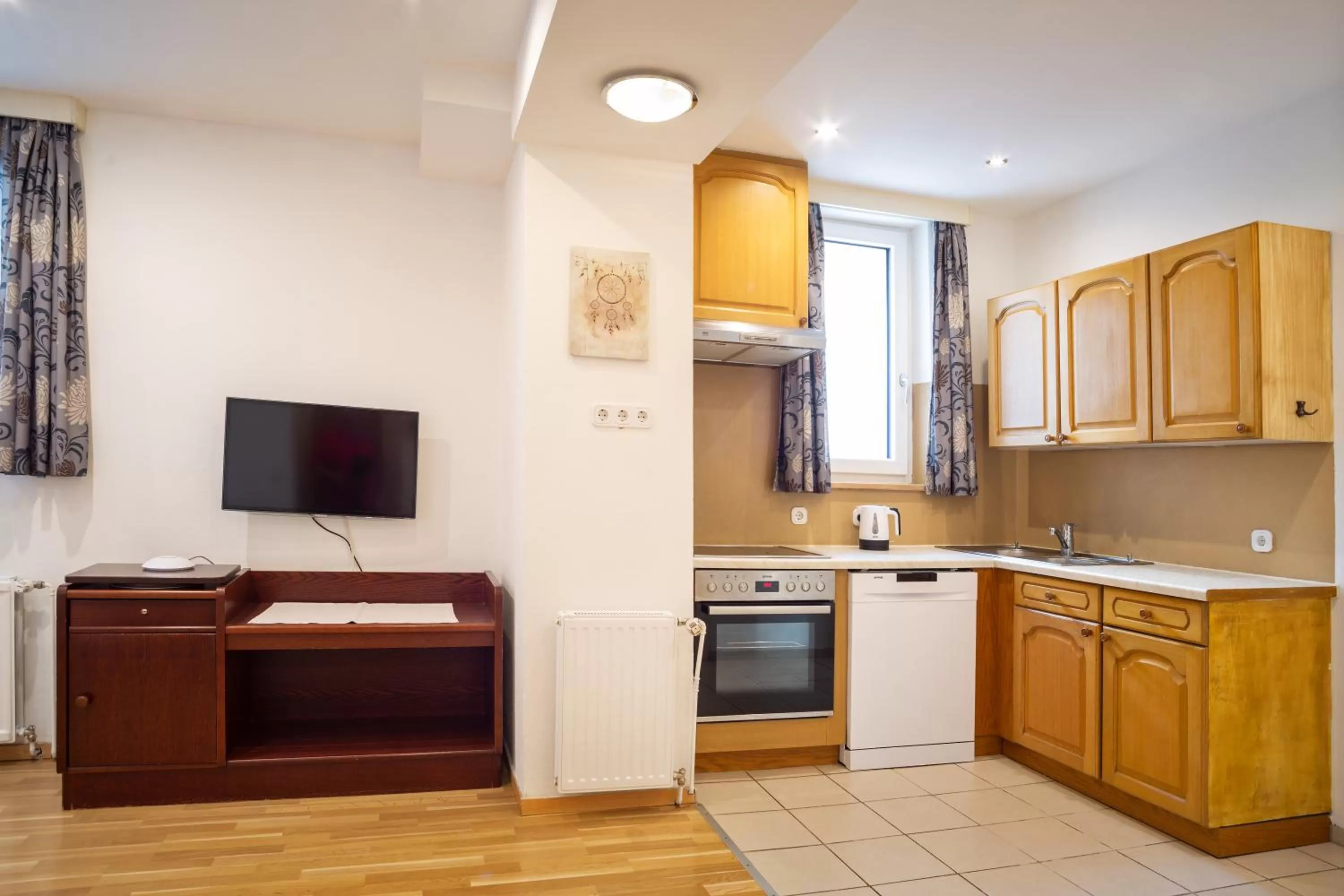 Kitchen or kitchenette in Hotel Gisela