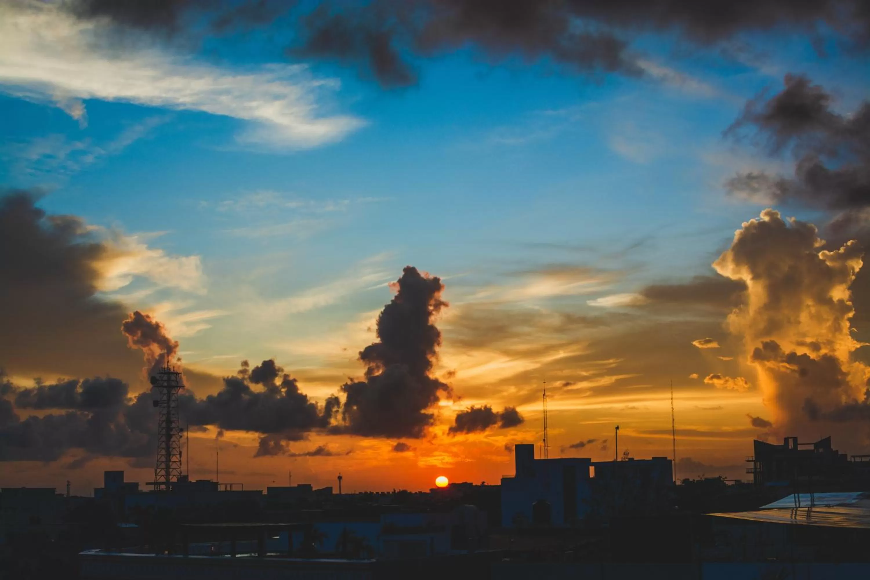 Sunset in Hotel The Palm