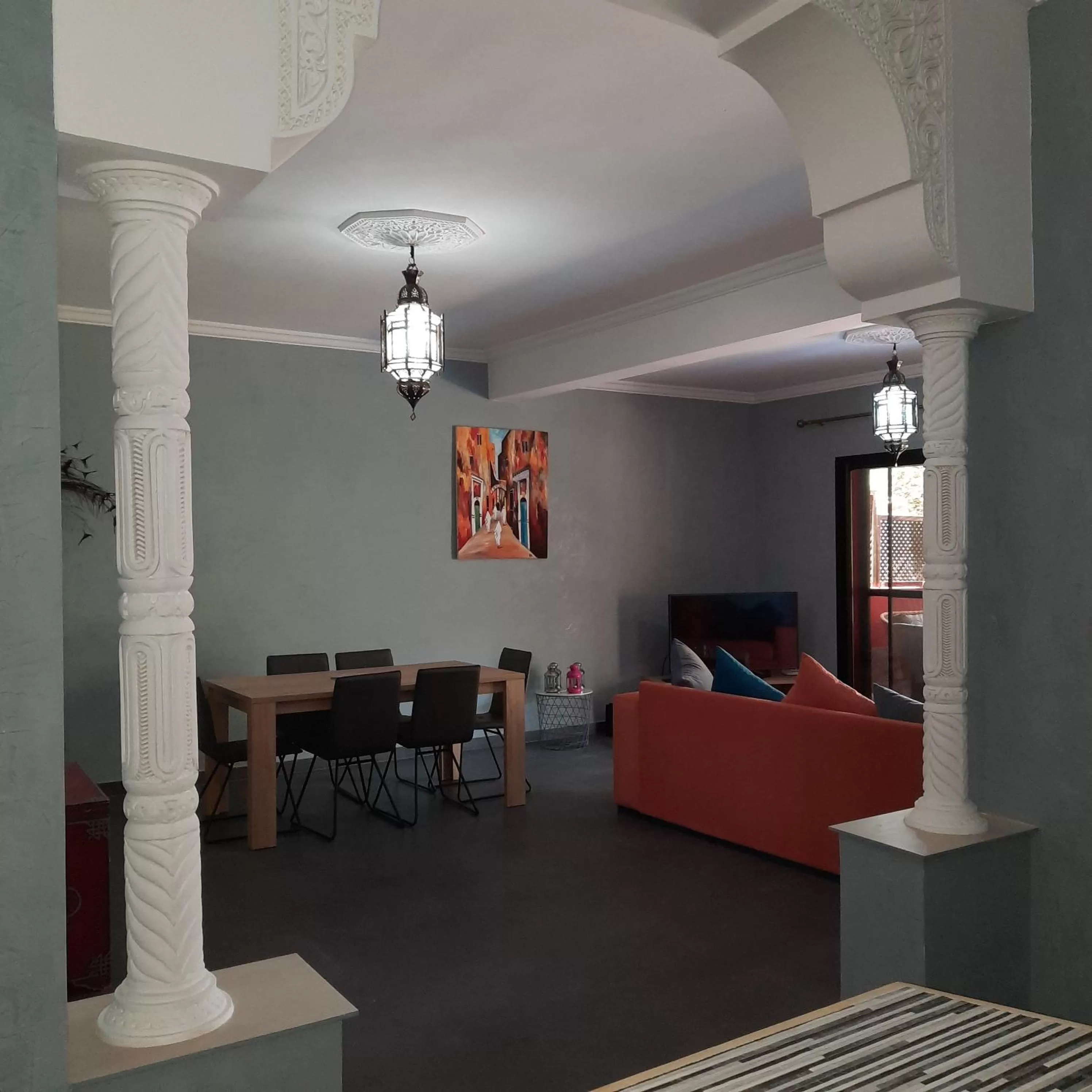 Living room, Seating Area in Résidence Habiba