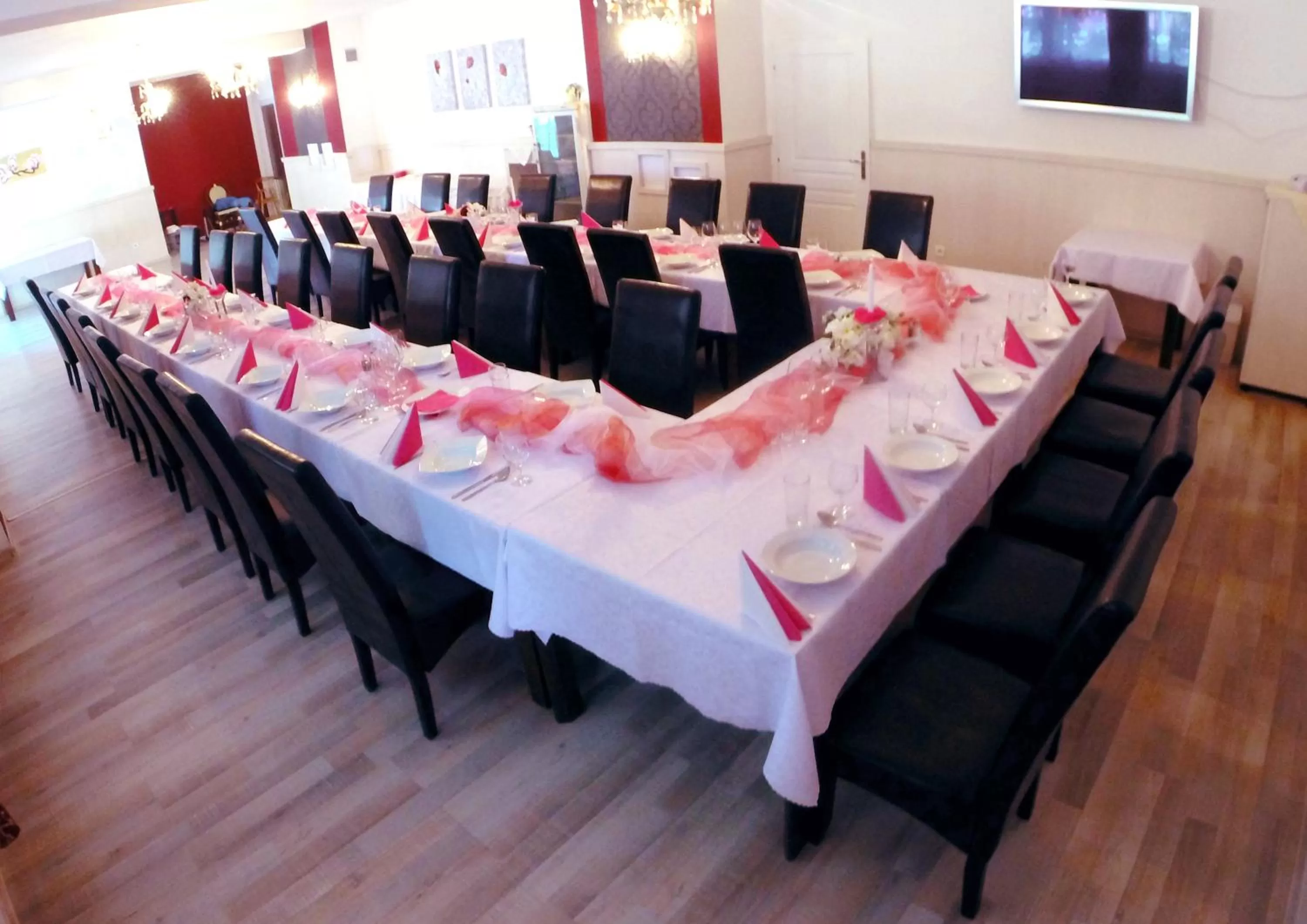 Seating area in Hotel Garni