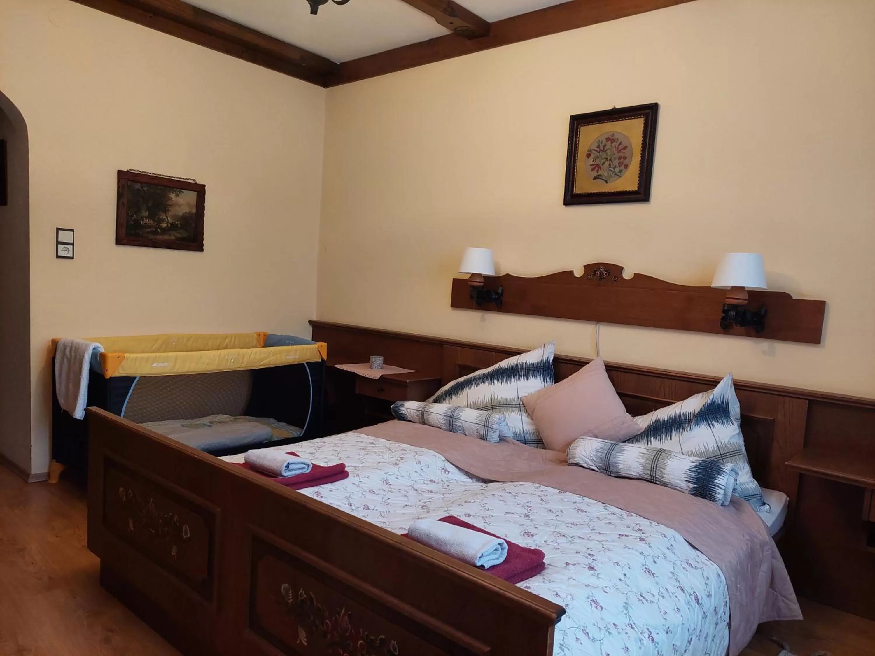 Bed in Pension Welserhof