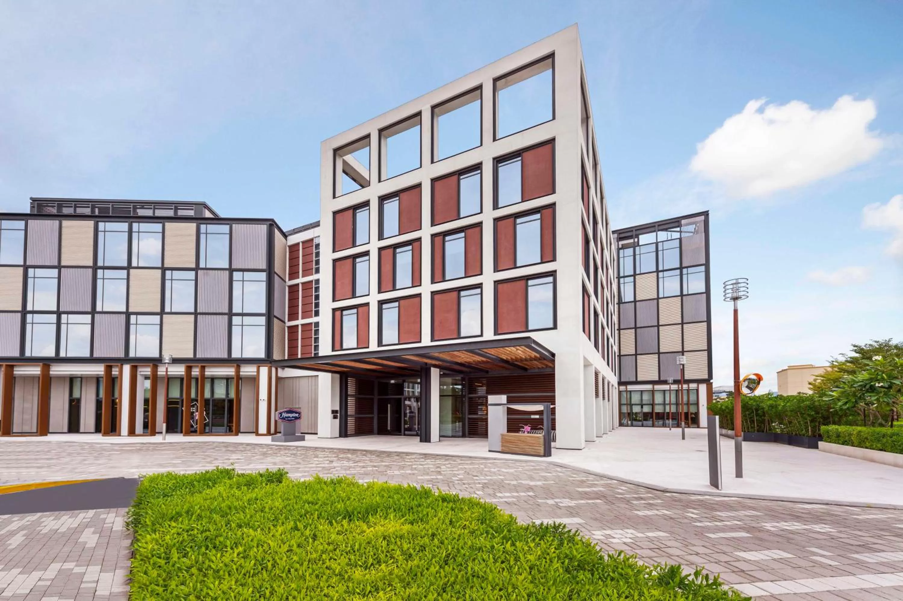 Property building in Hampton by Hilton Dubai Al Seef