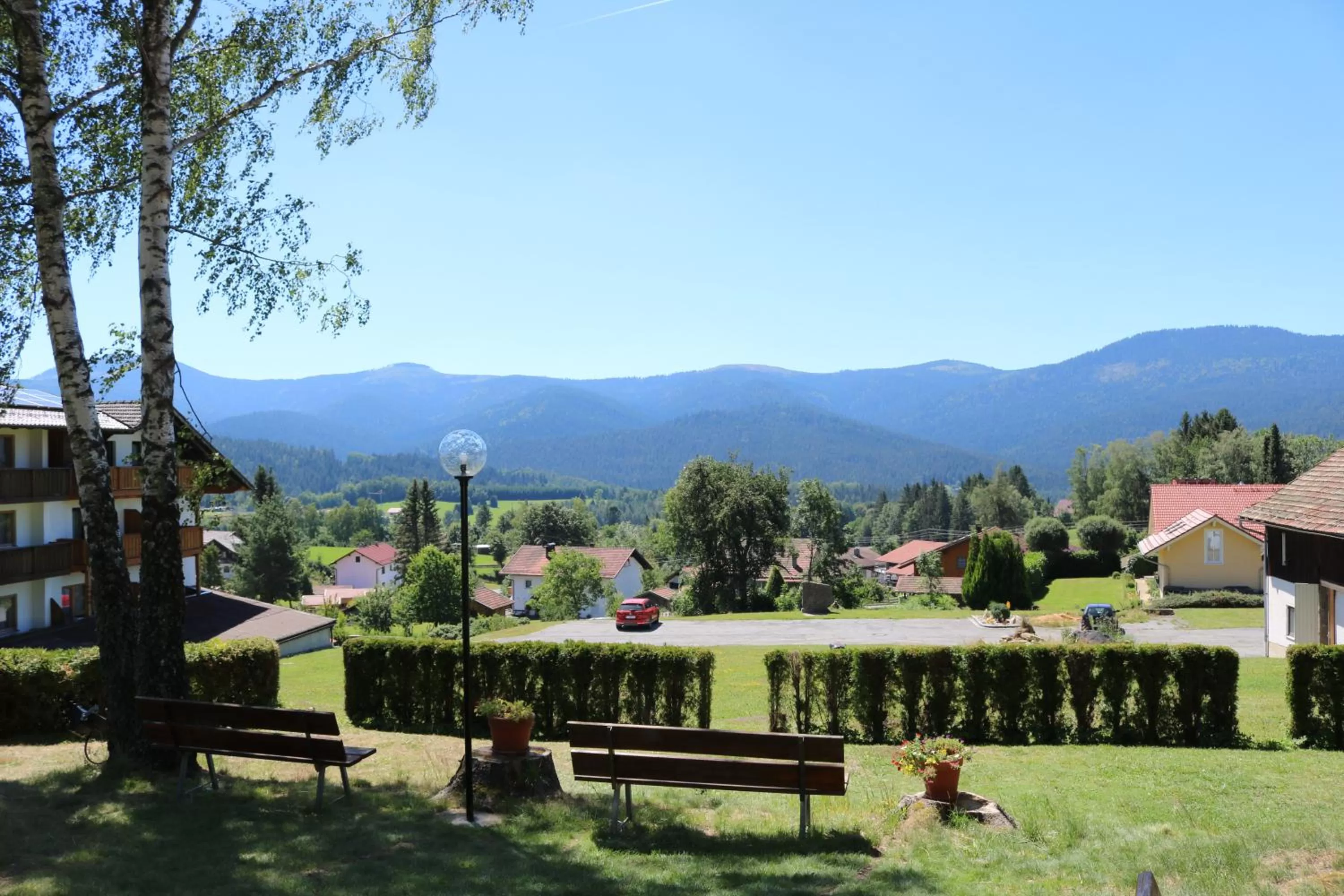 Mountain view in GarniHotel - Arberblick