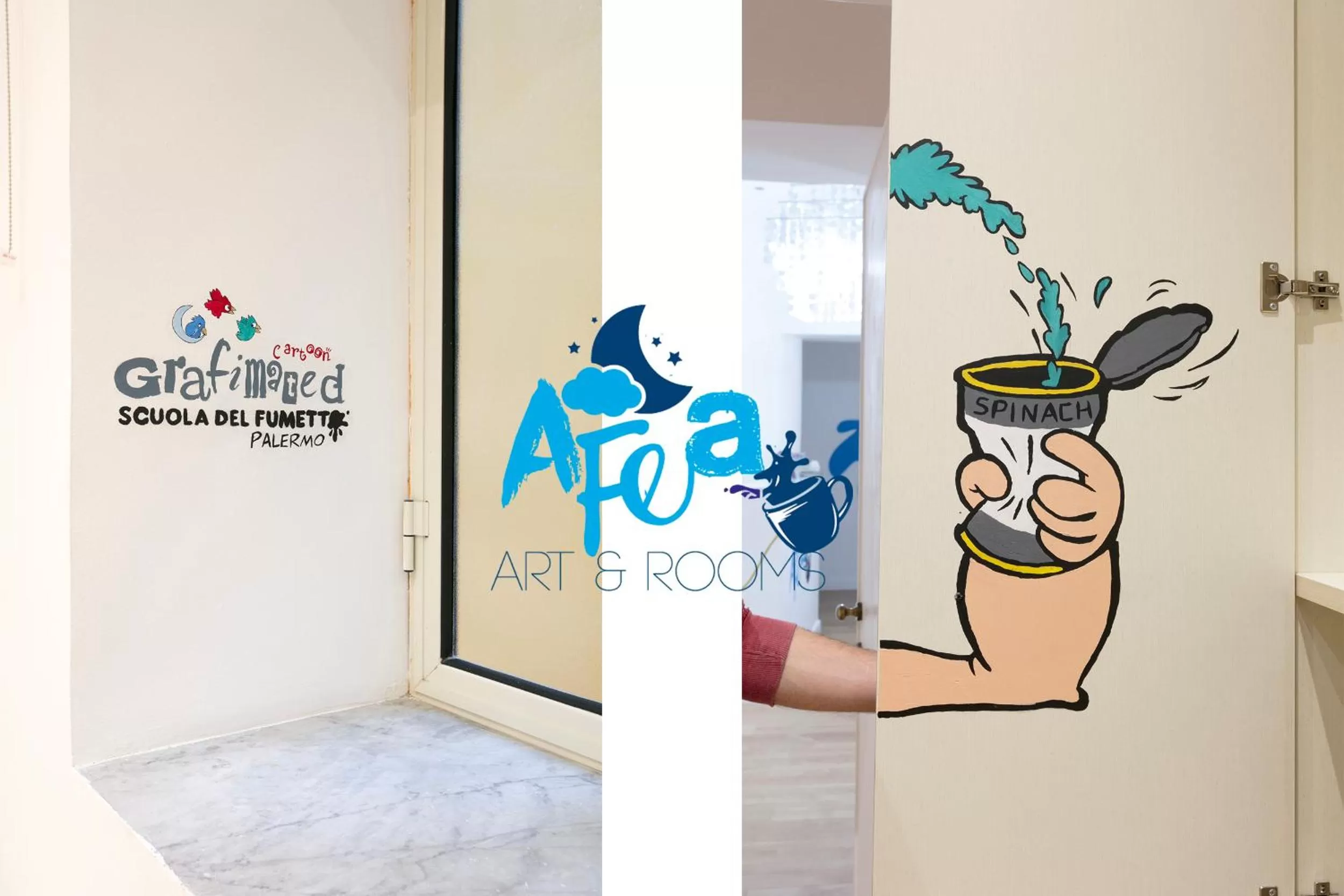 Decorative detail in Afea Art & Rooms