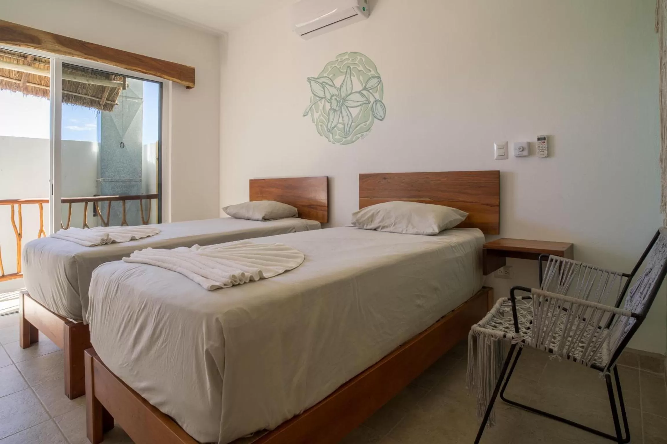 Bed in Caliza Tulum Hotel