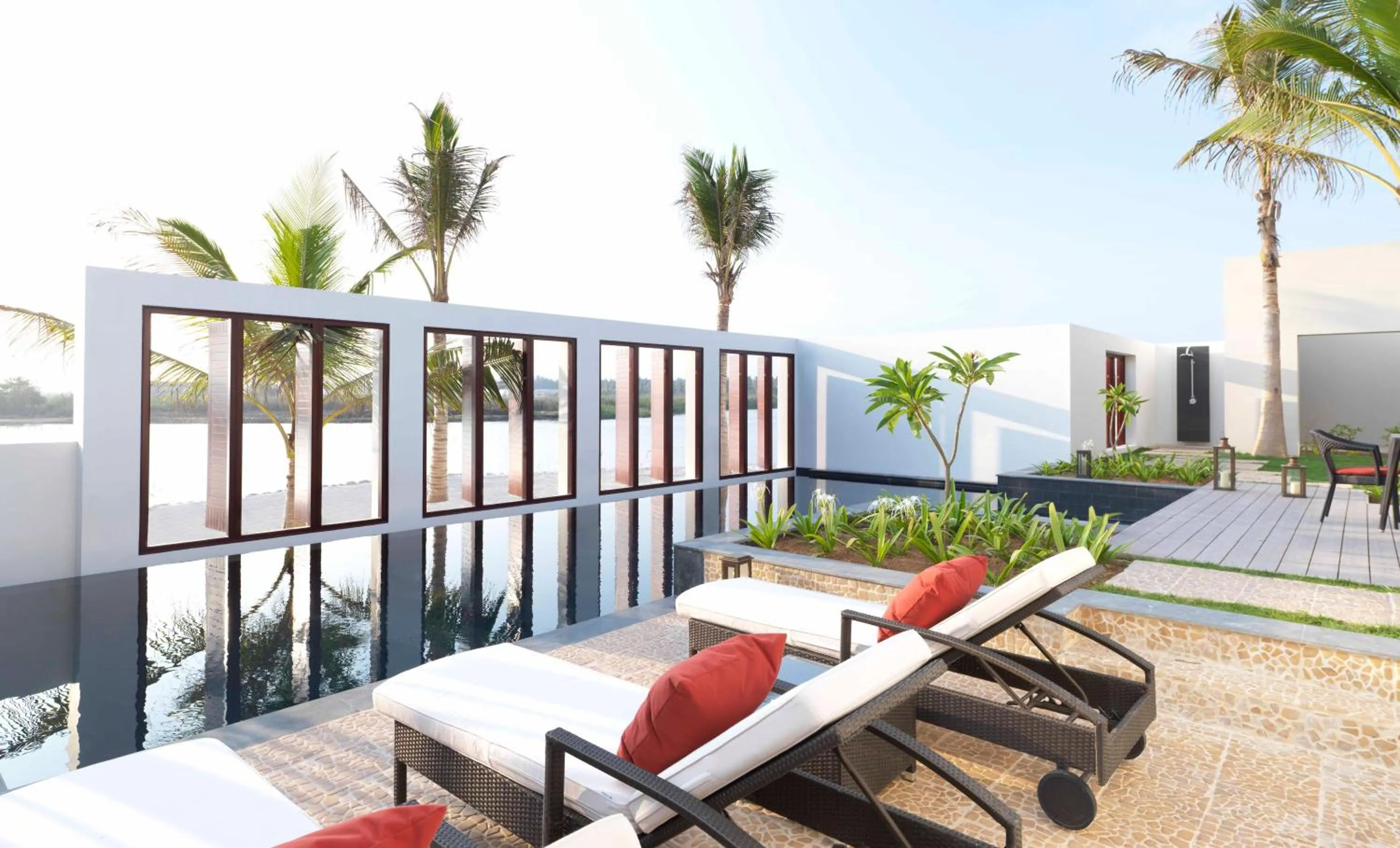 Seating area in Al Baleed Resort Salalah by Anantara