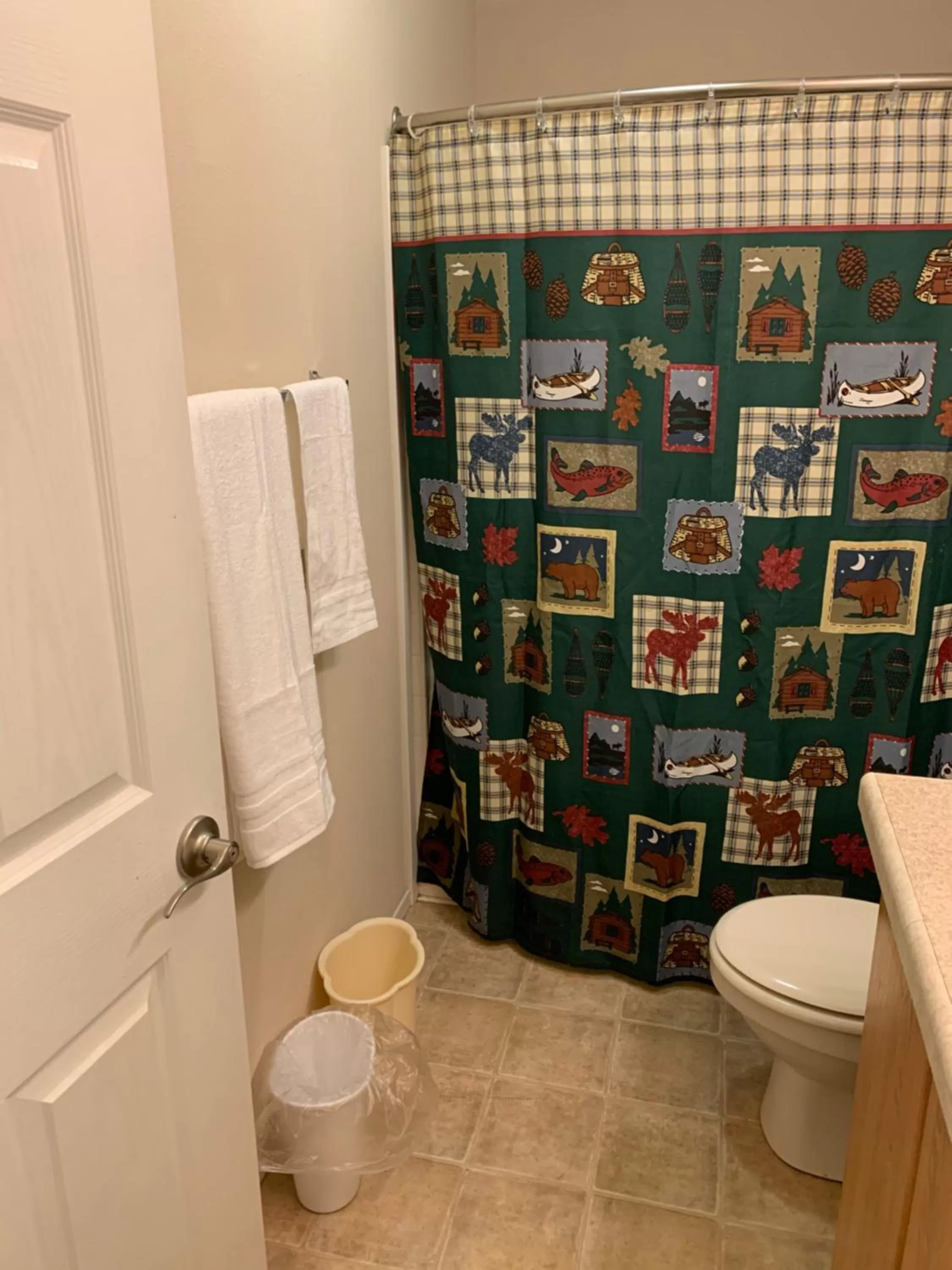 Bathroom in Glacier Haven Inn