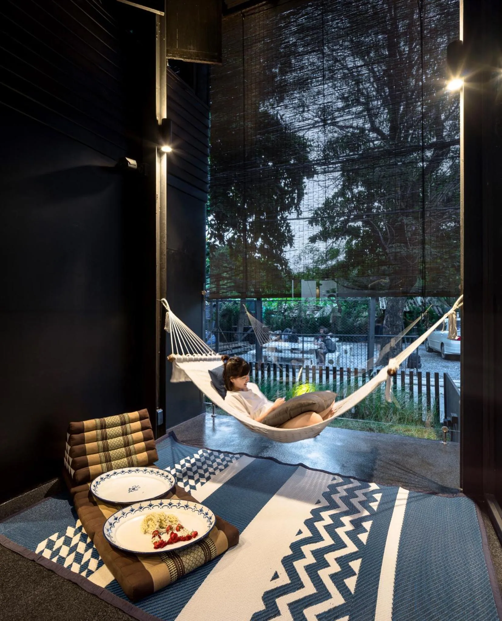 Seating area in Kloem Hostel