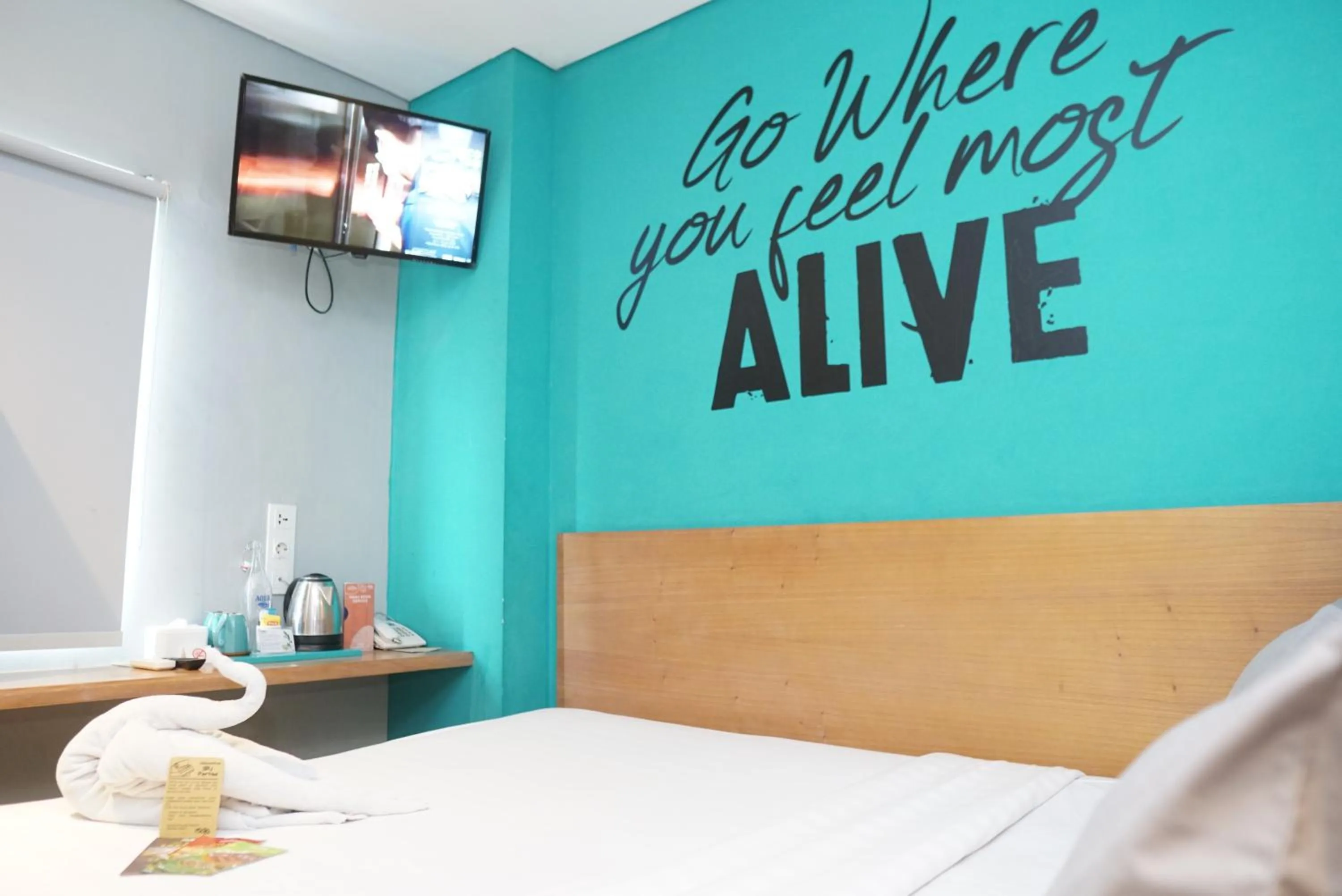 Bed in Radja Art and Boutique Hotel Simpang Lima