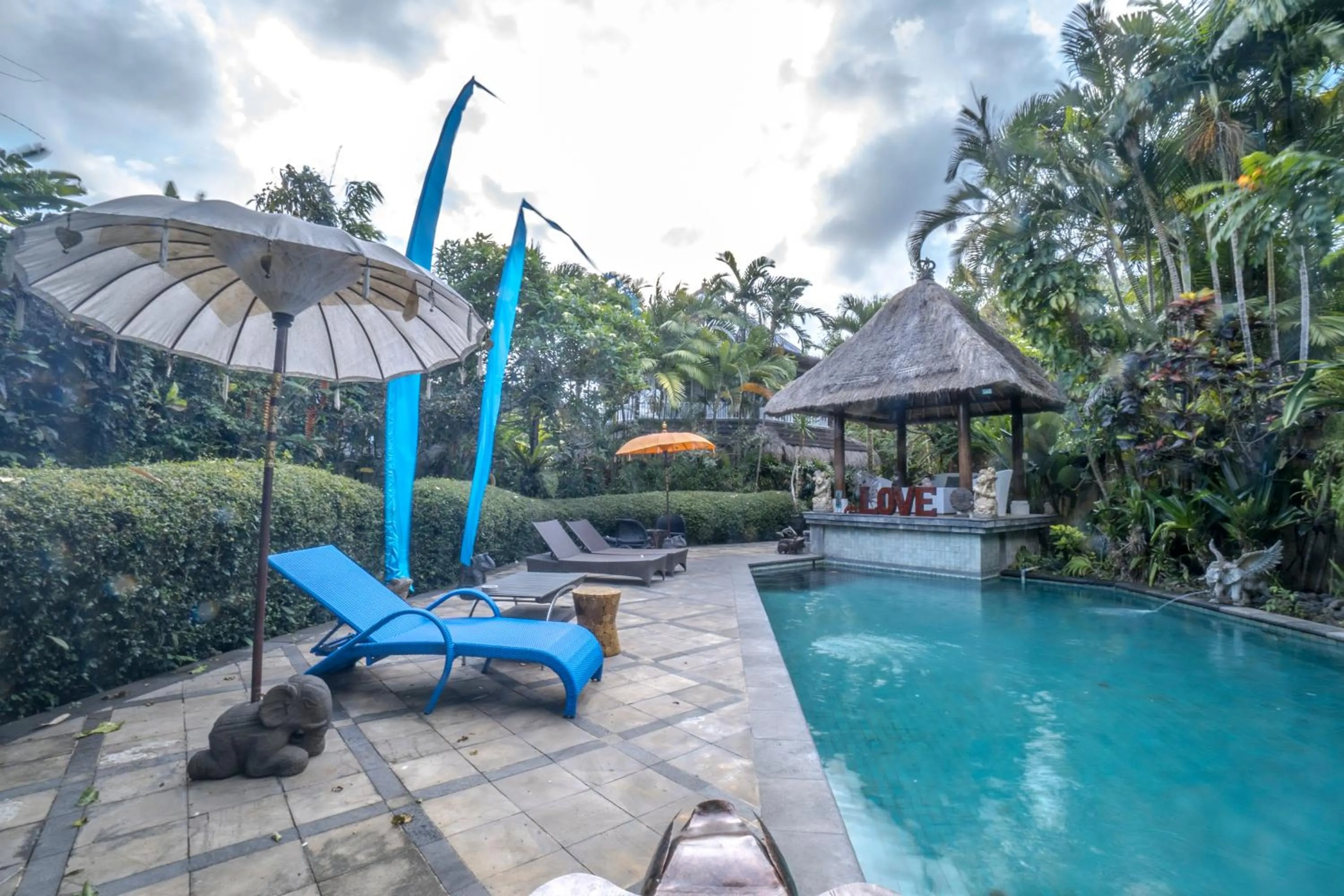 Swimming pool in Gajah Biru Bungalows