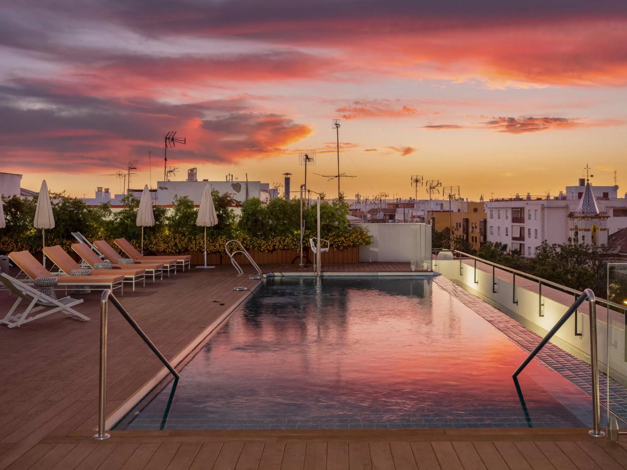 Sunset in Ibis Styles Sevilla City Santa Justa