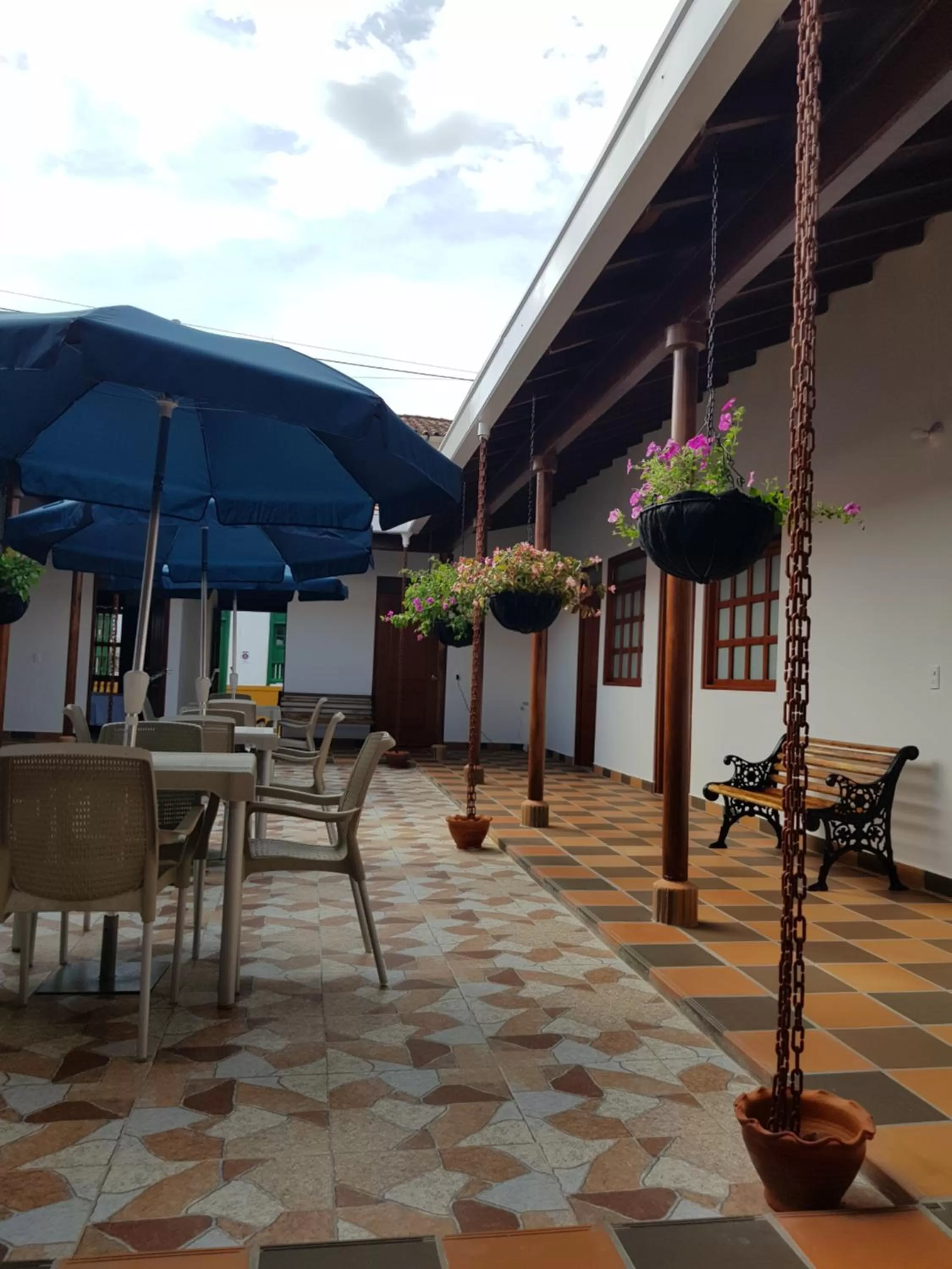 Patio in Hotel La Ceiba
