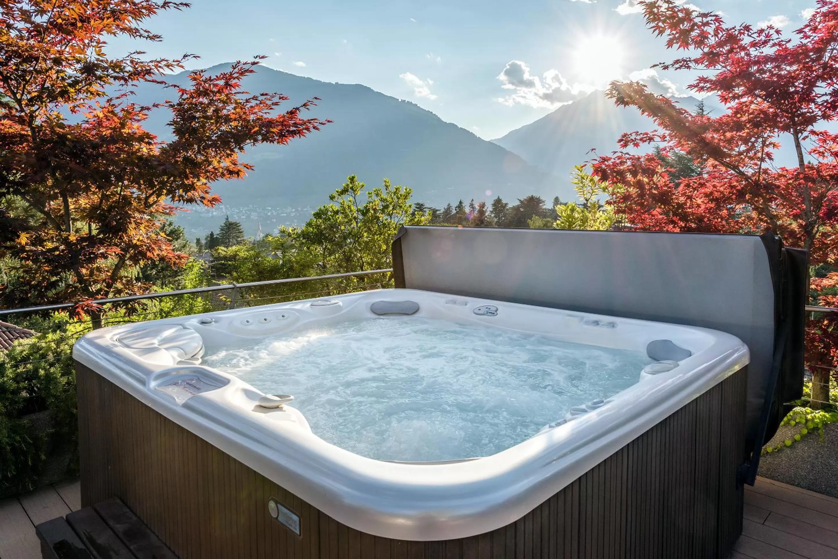 Hot Tub in Hotel Ansitz Plantiz