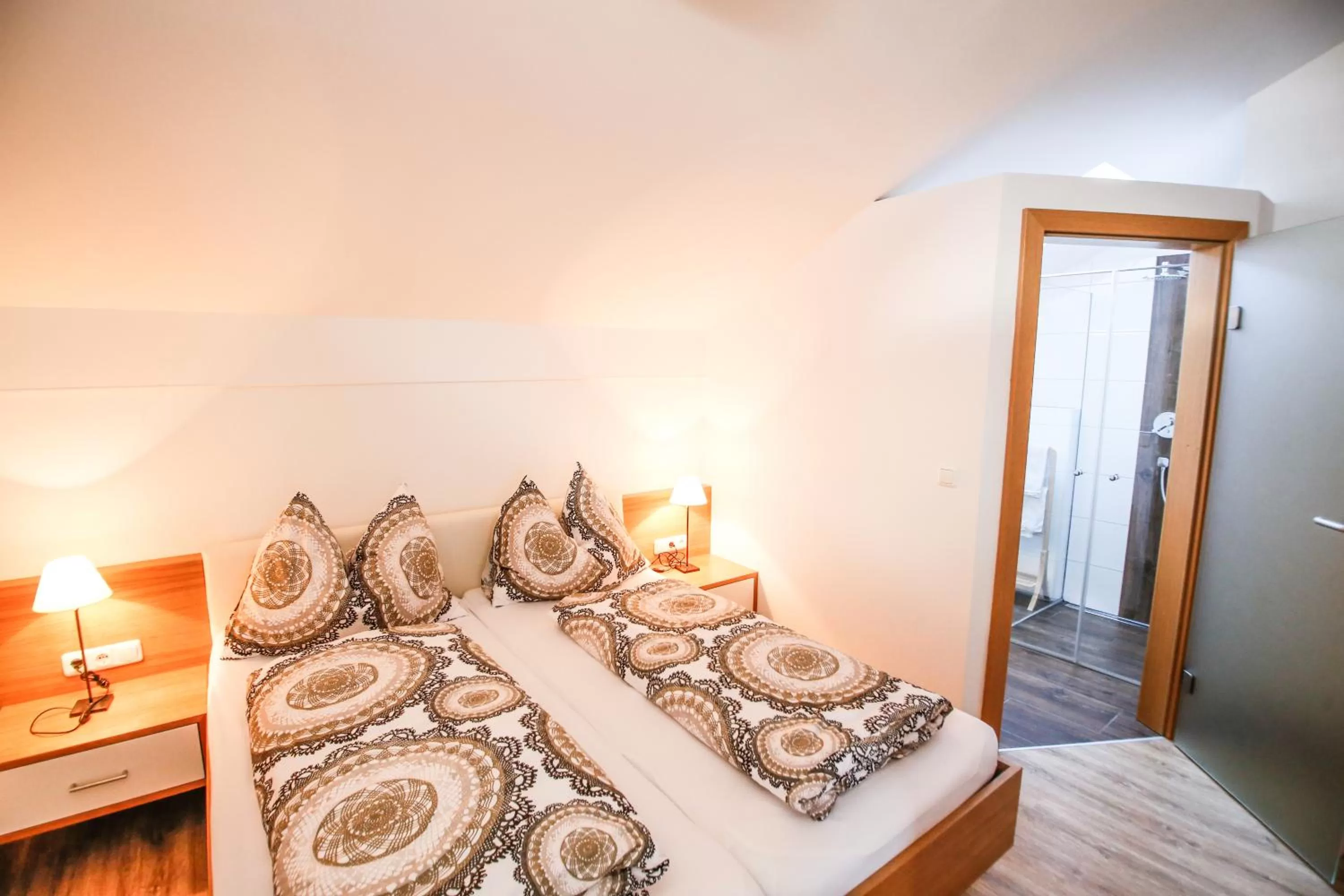 Bed in Pension Café Maier