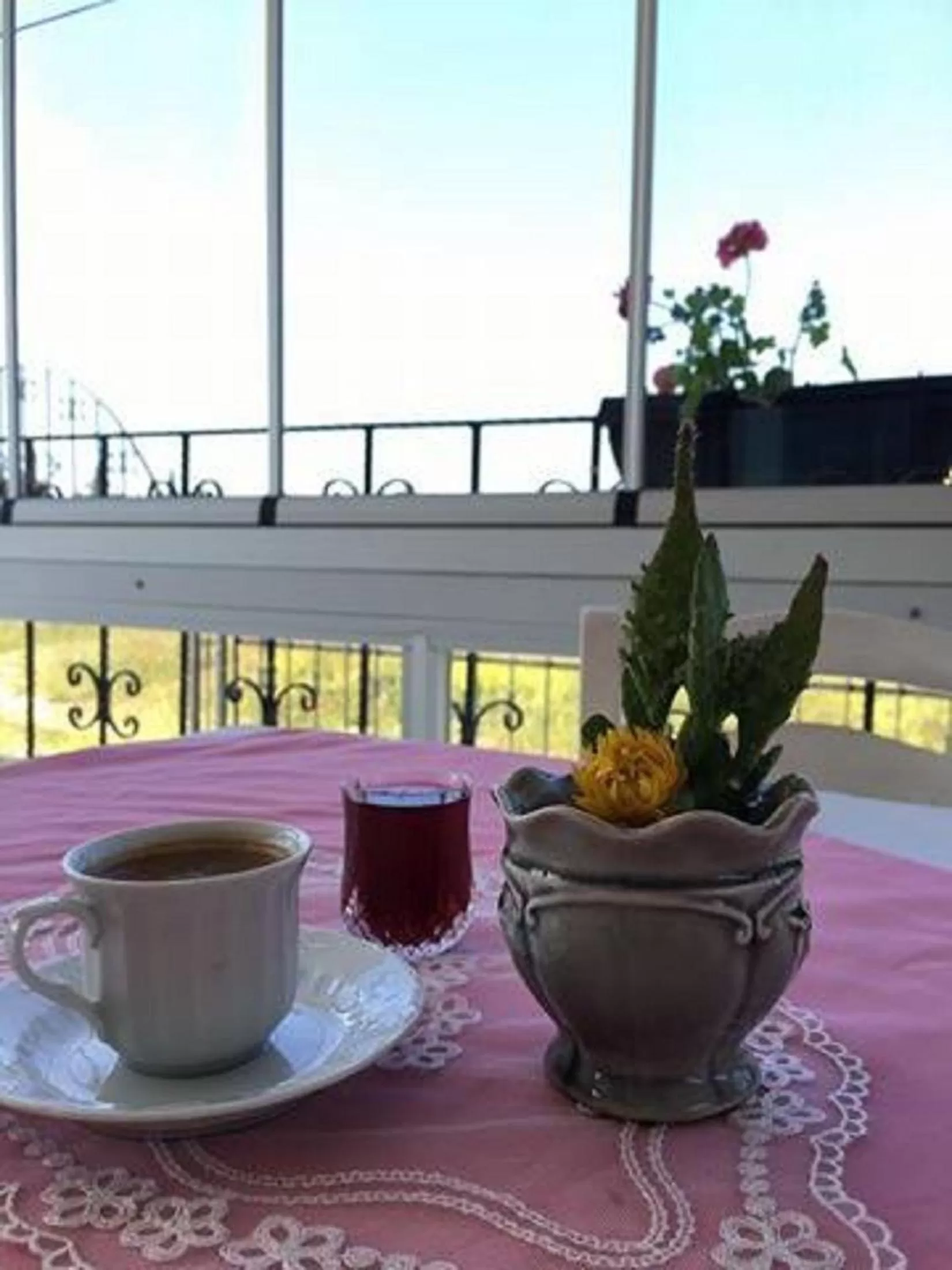 Balcony/Terrace in Ede Apart Otel