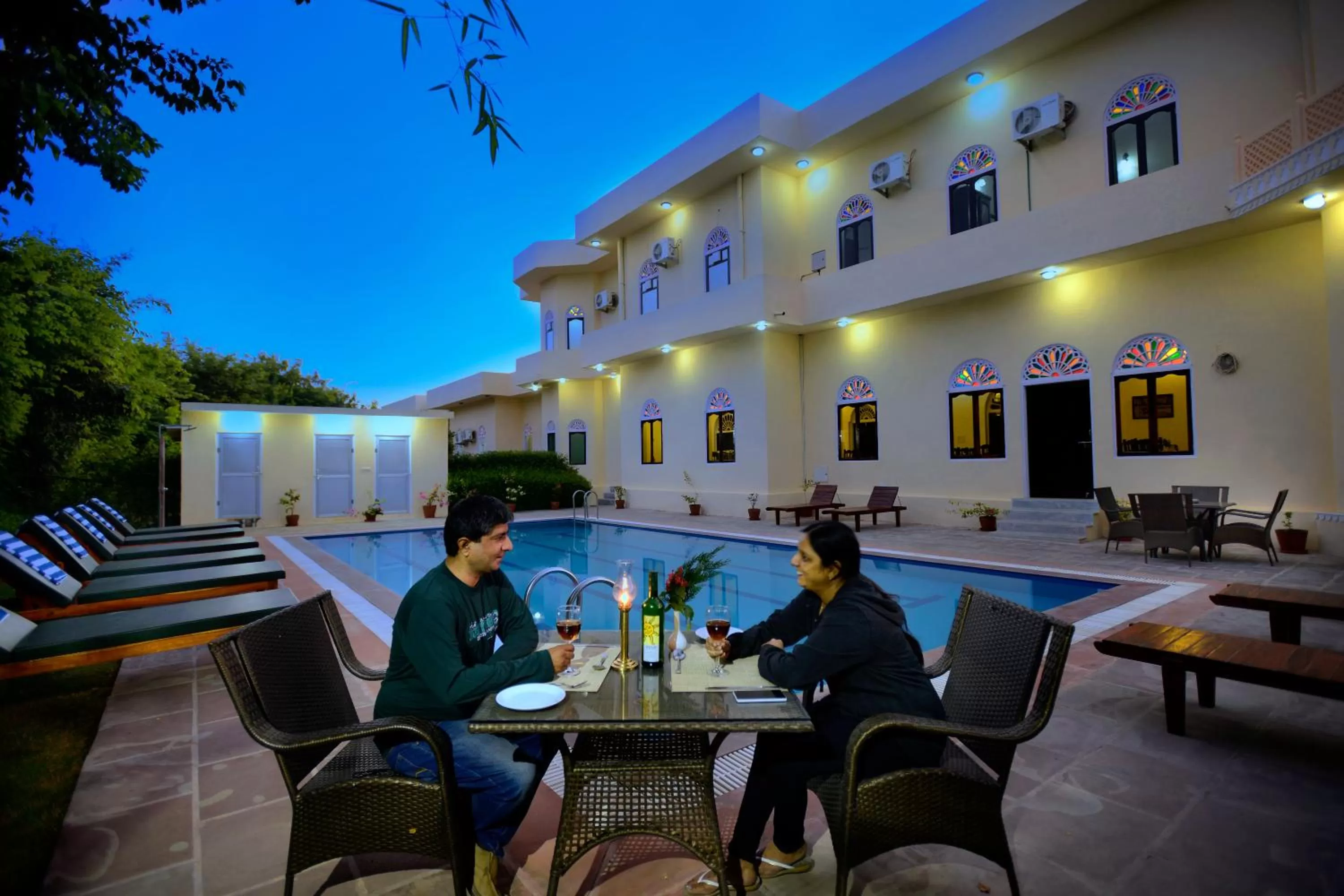 Pool view in Ranthambhore Heritage Haveli